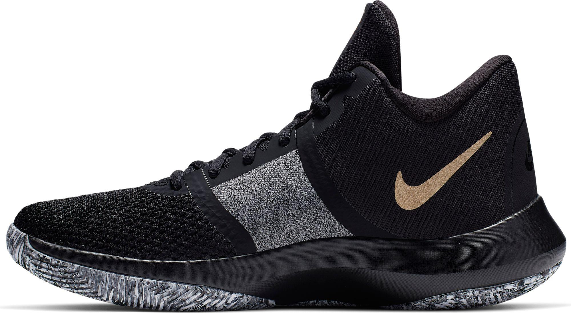 Nike Air Precision 2 Basketball Shoes in Black/Gold/Metallic (Black) for Men - Lyst
