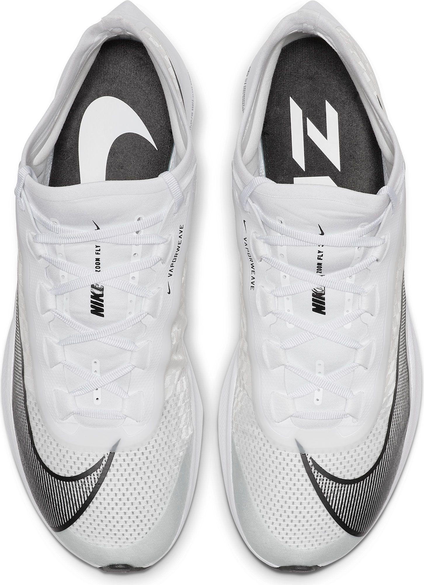 Nike Rubber Zoom Fly 3 Racing Flats in White/Black (White) for Men | Lyst