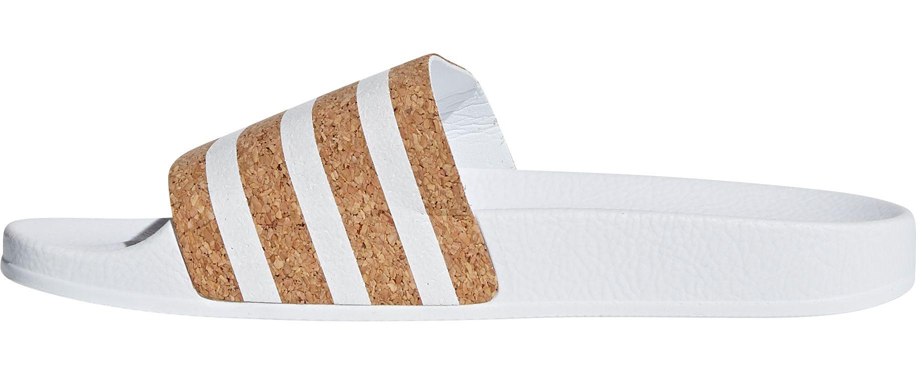 adilette cloudfoam plus cork slides