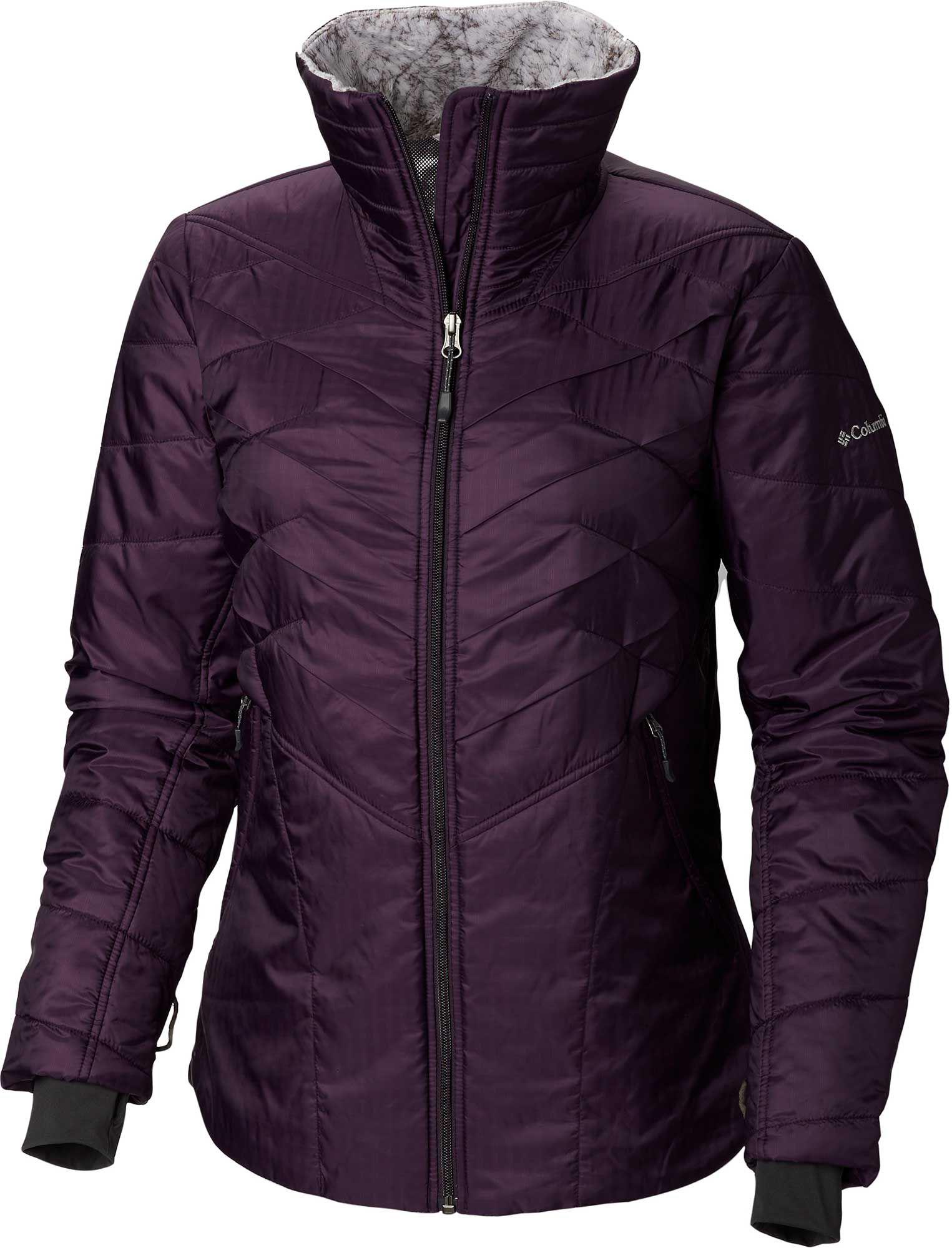 columbia omni heat purple jacket