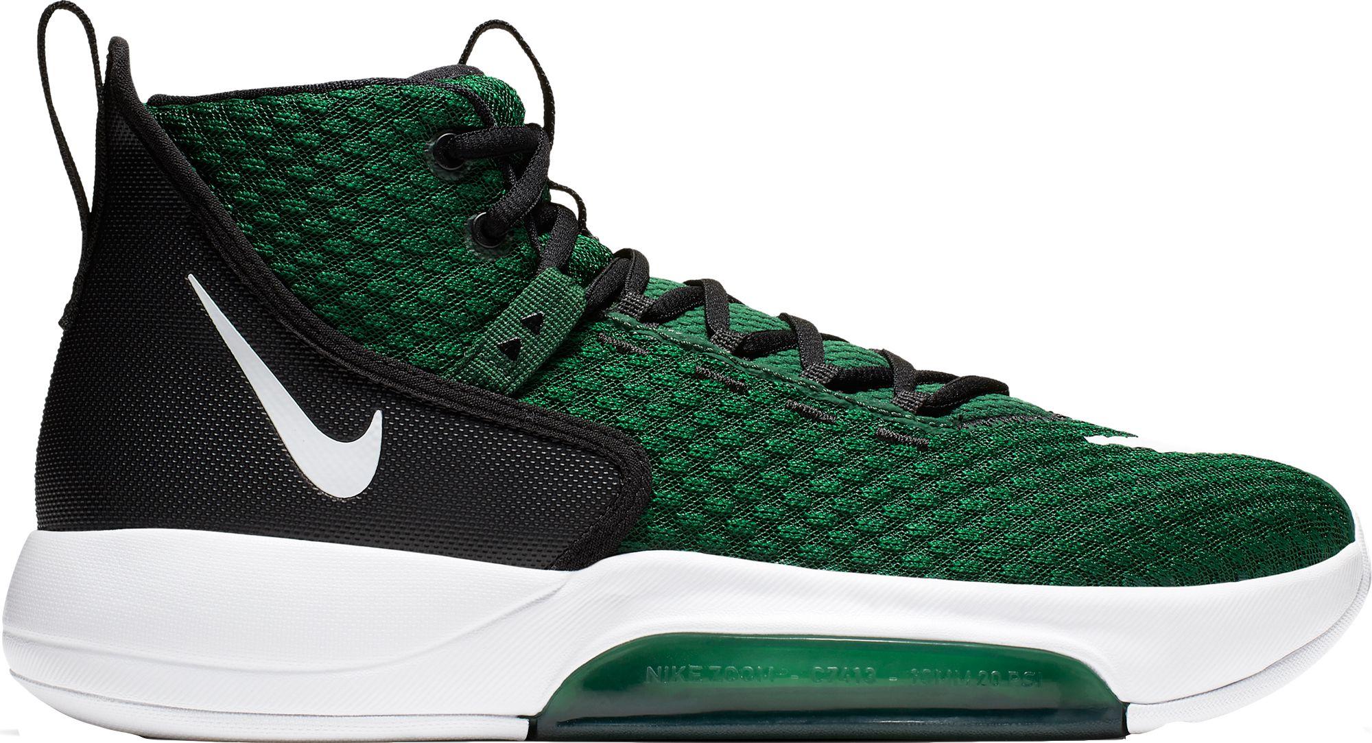 green white basketball shoes