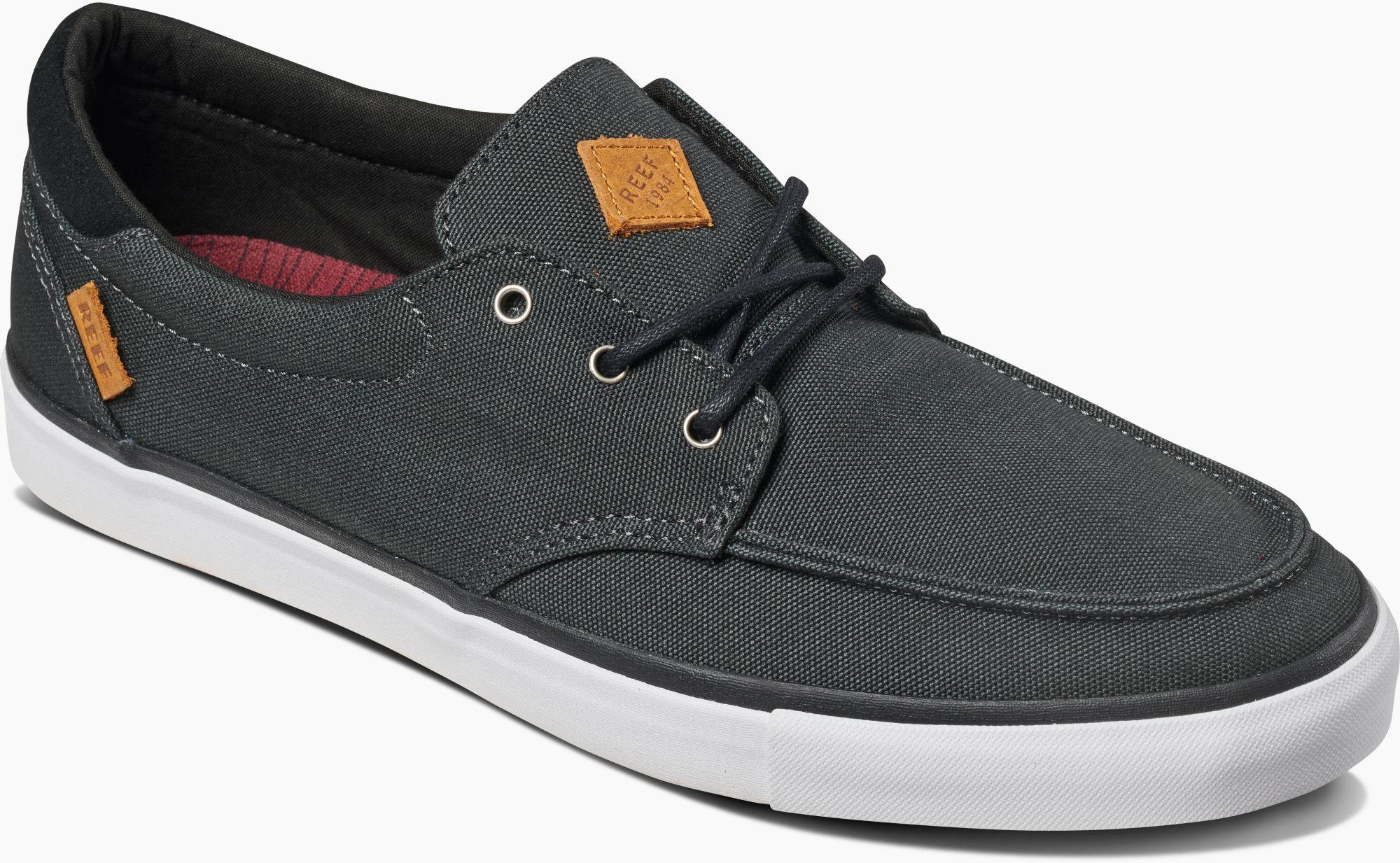 Reef Canvas Deckhand 3 Casual Shoes in Black/White (Black) for Men Lyst