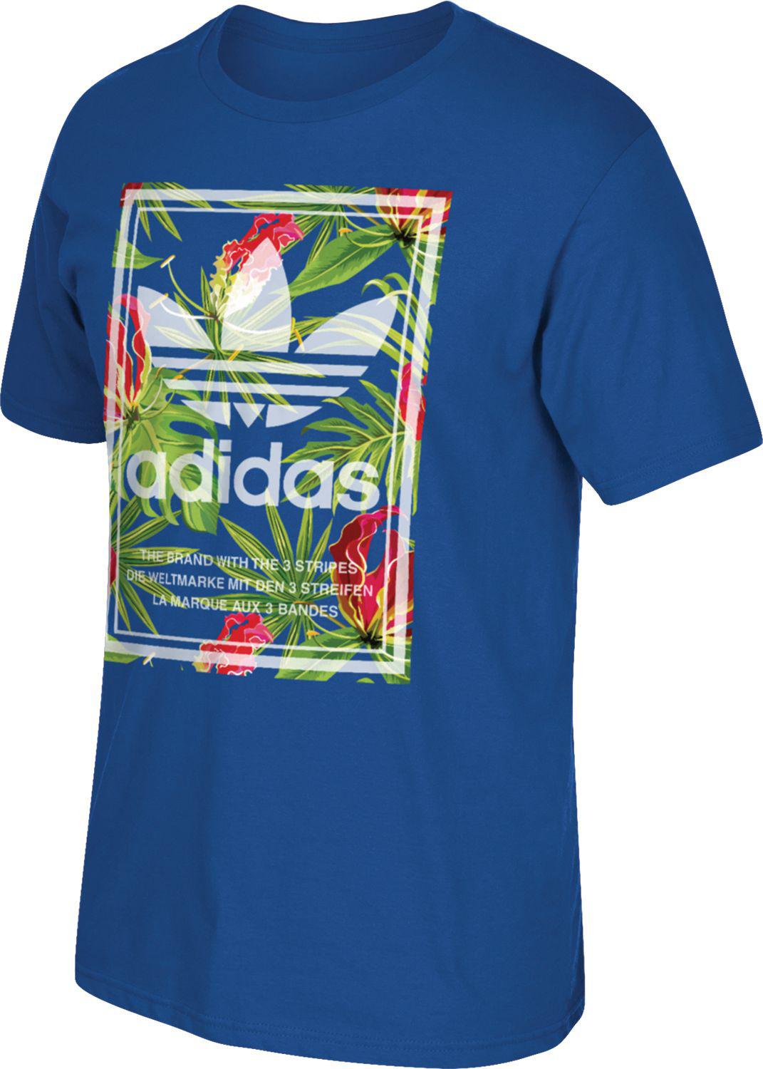 tropical adidas shirt