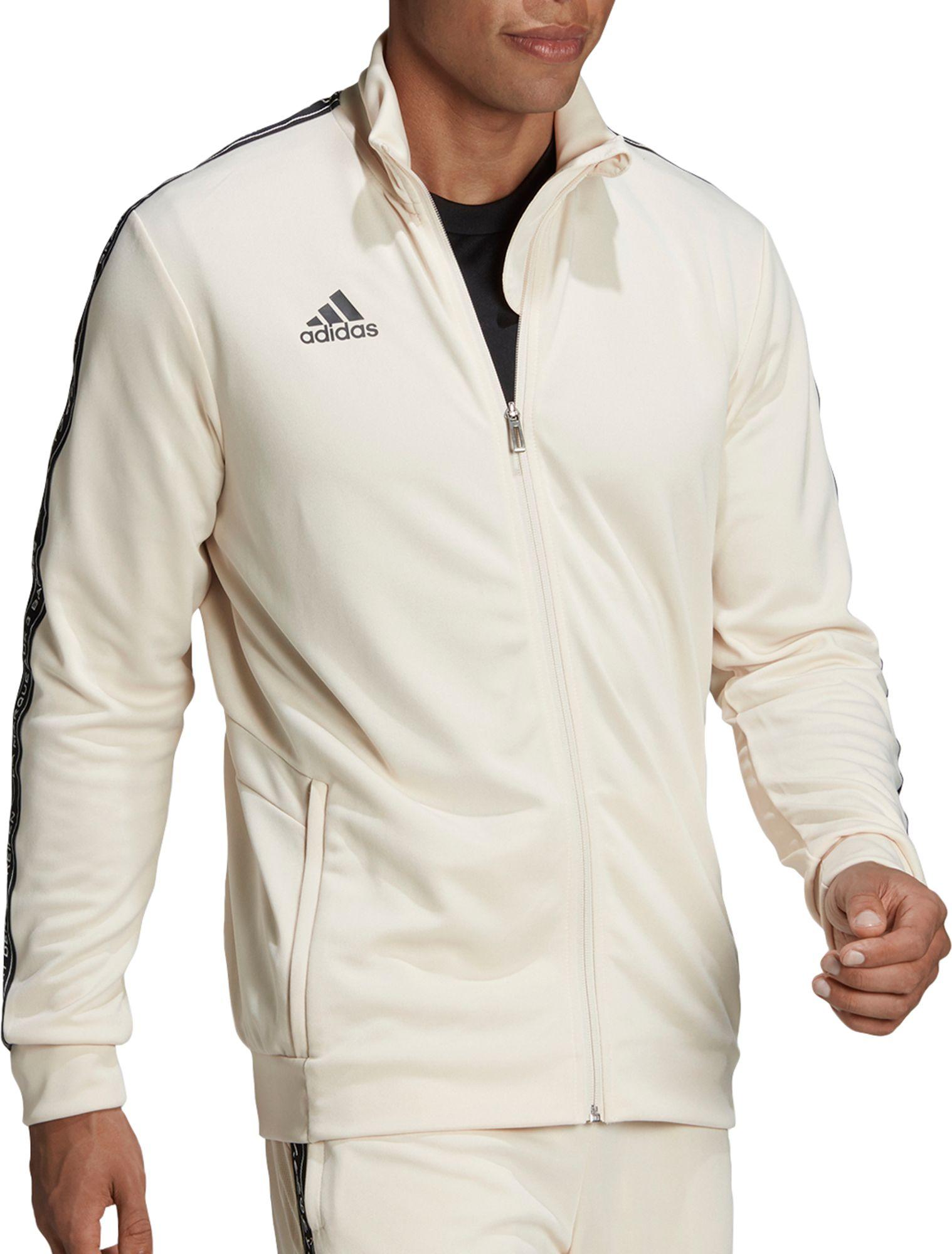 adidas Synthetic Arsenal Soccer Track Jacket in White for Men Lyst