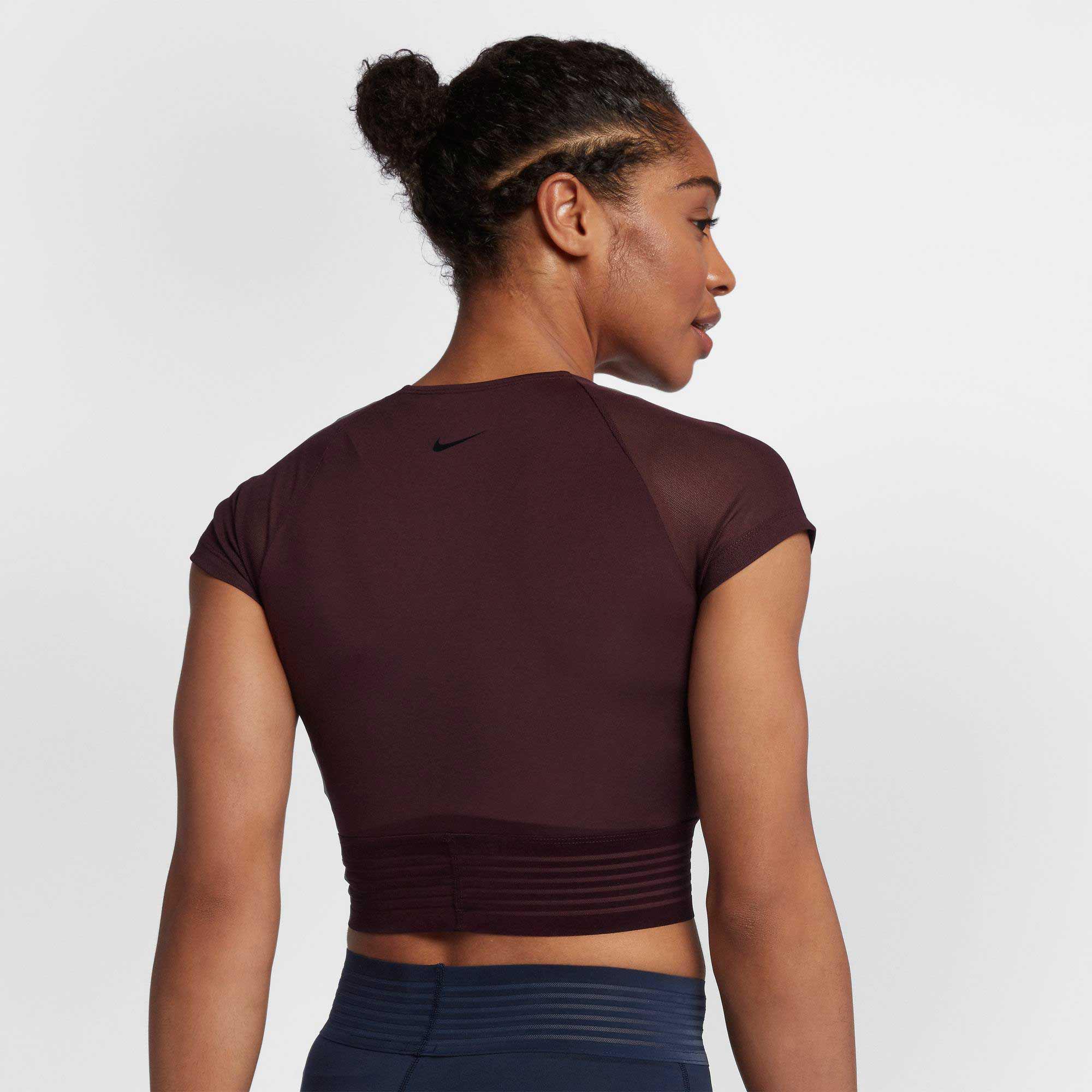 nike women's pro deluxe crop top