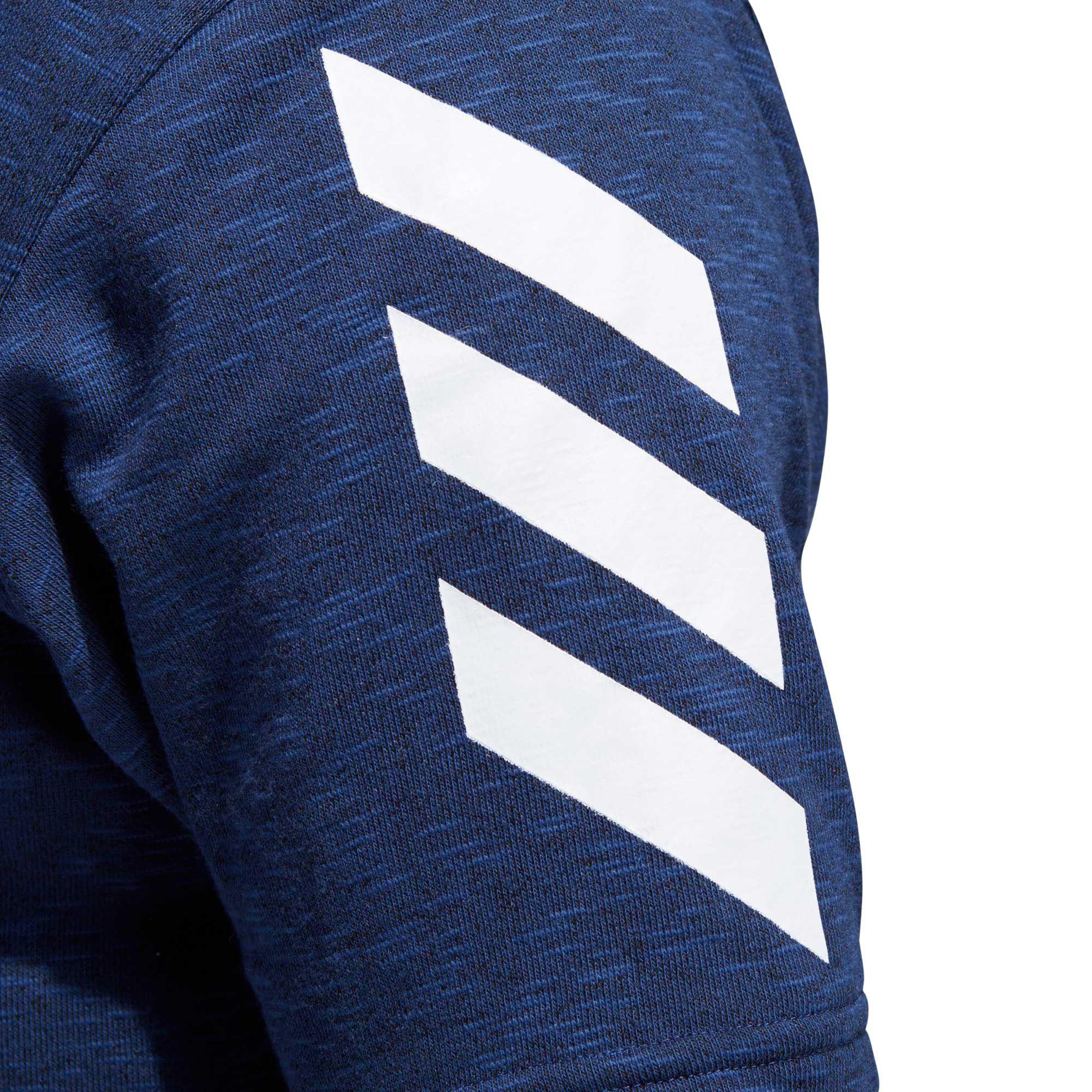 adidas Cotton Pickup Shooter Short Sleeve Hoodie in Blue for Men Lyst