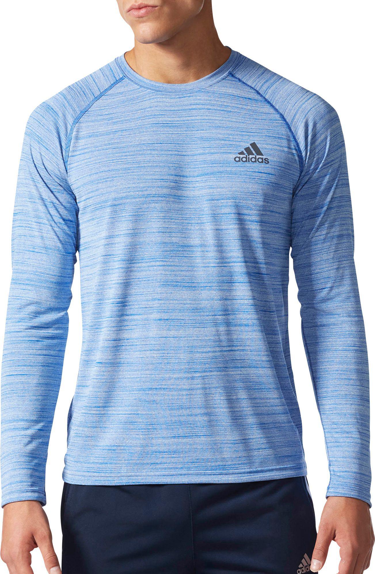 adidas men's ultimate melange long sleeve shirt