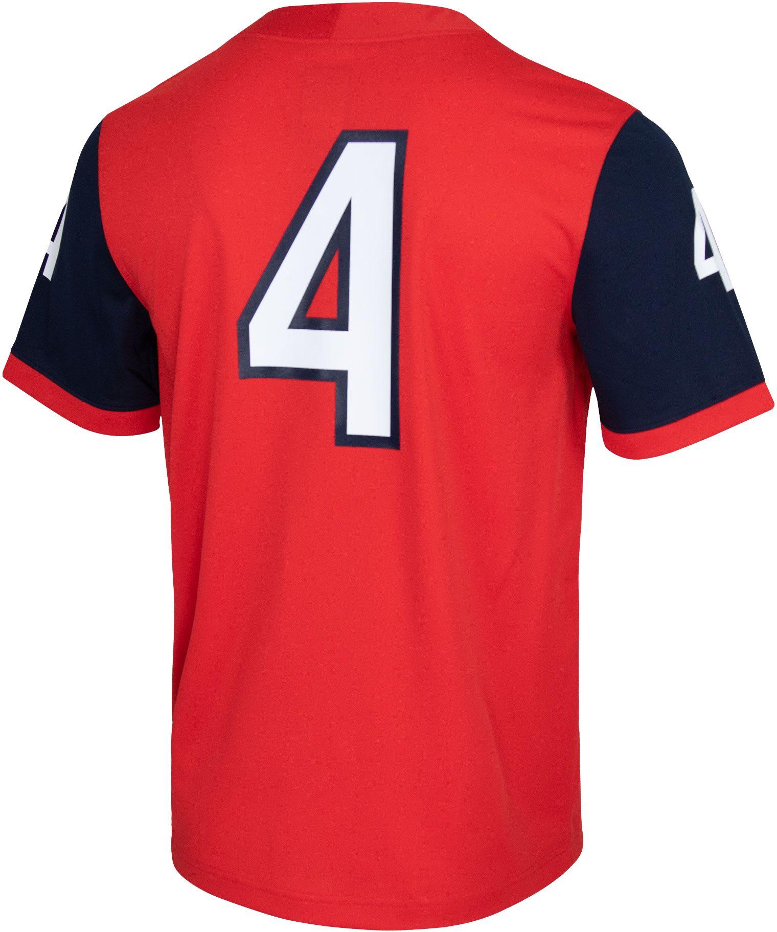 Nike Fresno State Bulldogs 4 Cardinal Drifit Game Football Jersey in