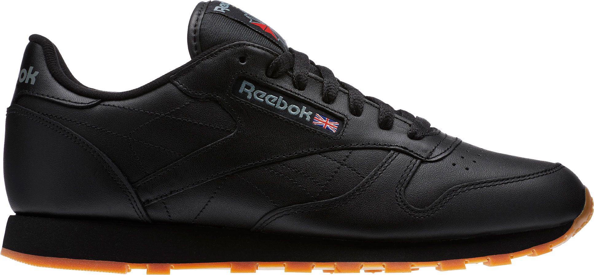  Reebok  Classic  Leather Running Shoes  in Black for Men Lyst