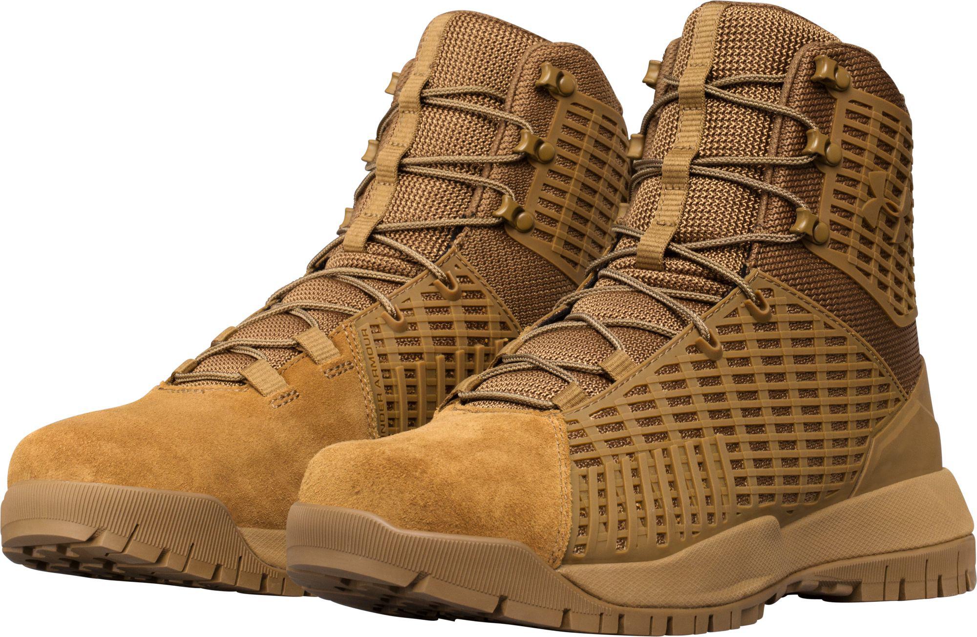 Under Armour Lace Stryker Tactical Boots in Brown for Men - Lyst