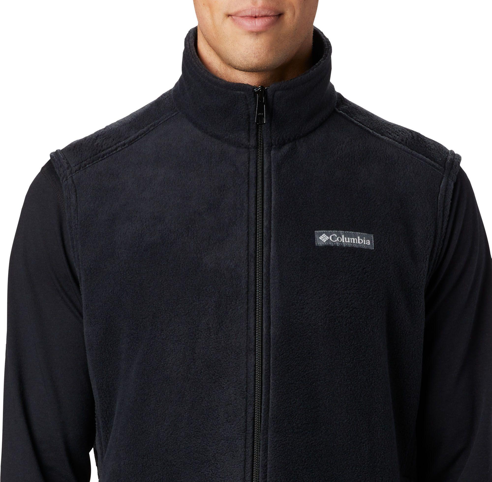 Columbia Steens Mountain Fleece Vest in Black for Men Lyst