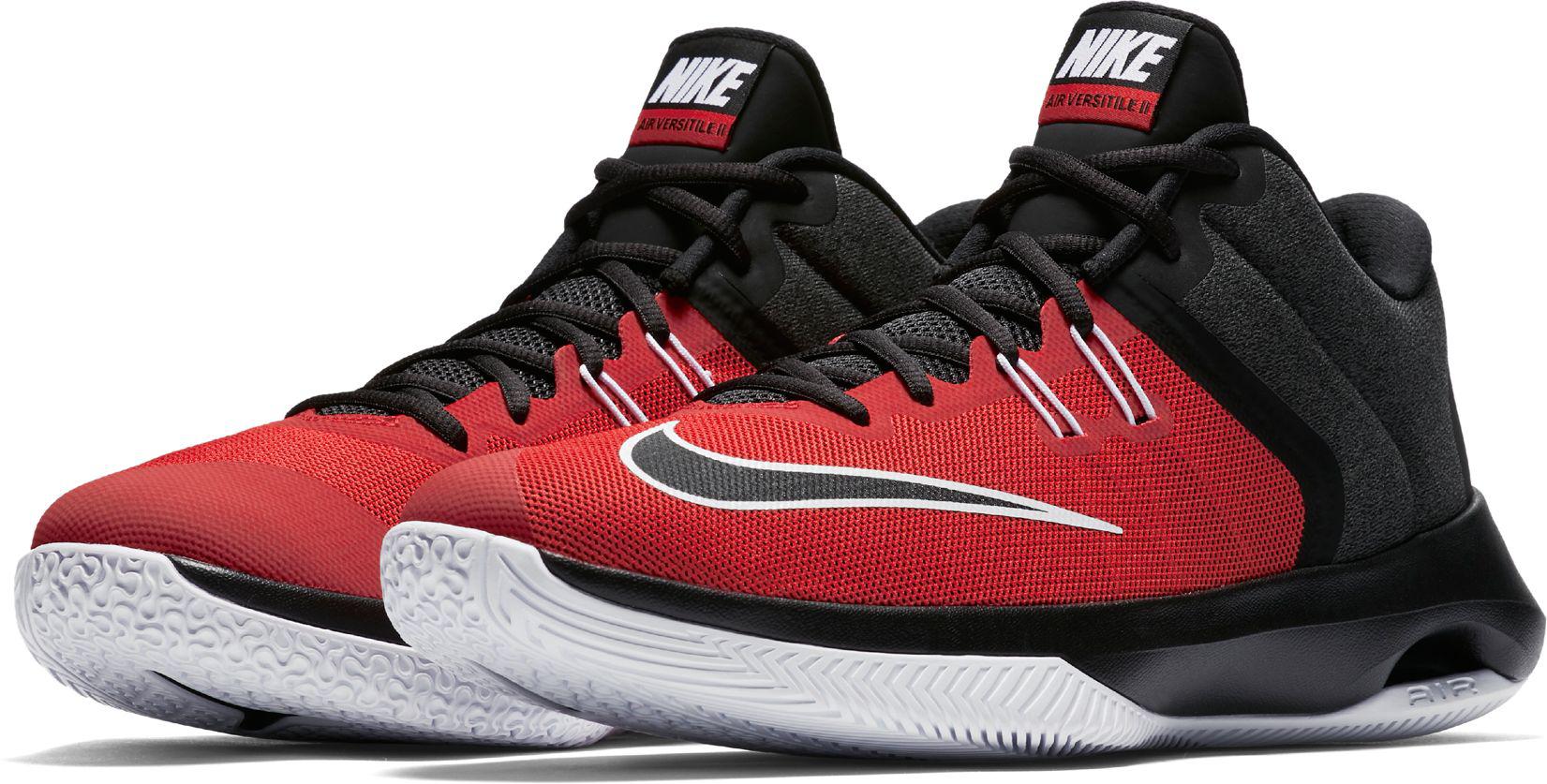 Nike Rubber Air Versitile Ii Basketball Shoes in Red/Black (Red) for