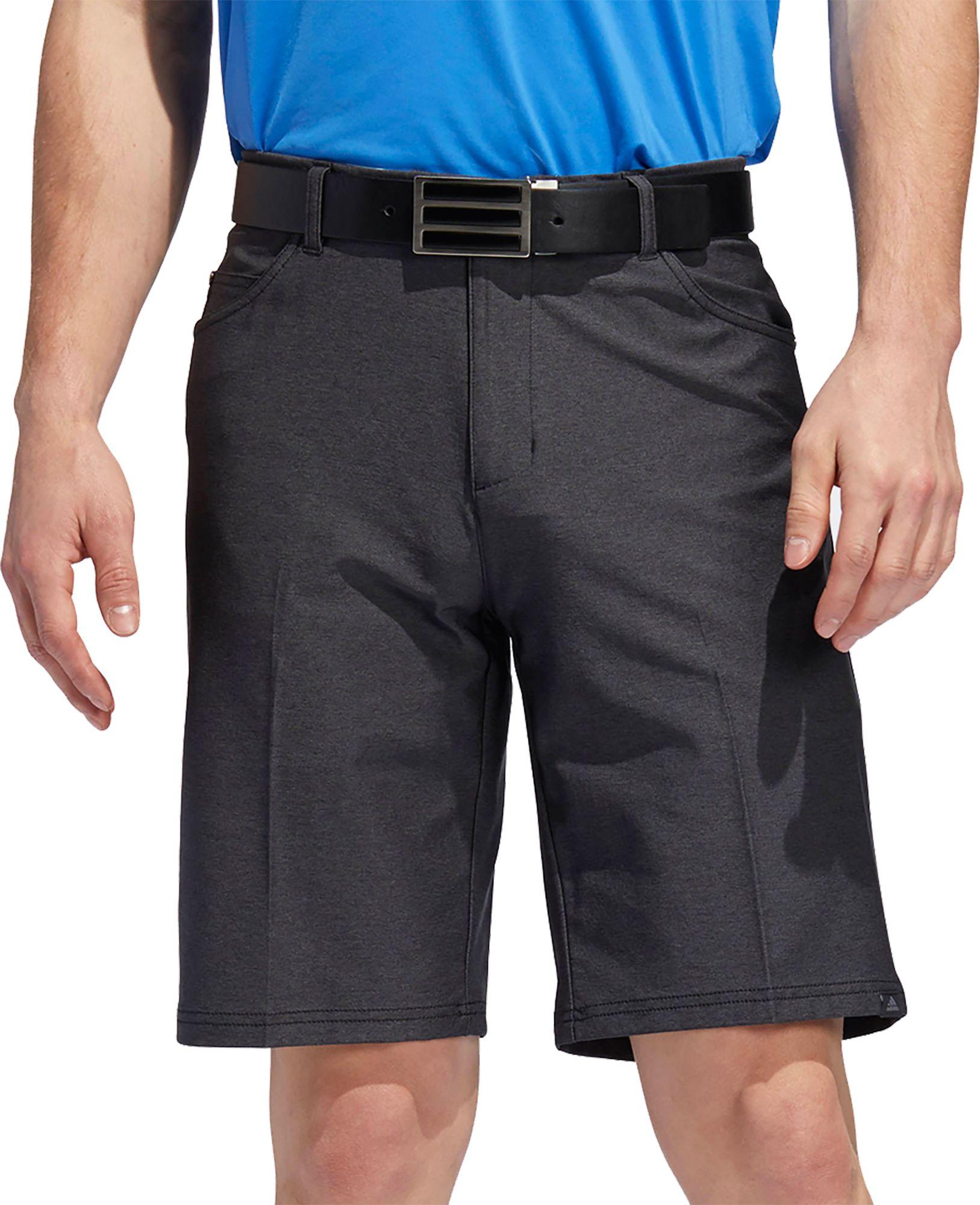 adidas Synthetic Ultimate365 Heather 5 Pocket Golf Shorts in Black for