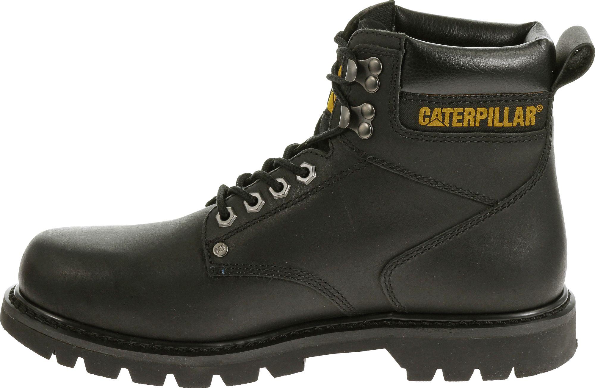 caterpillar black work boots
