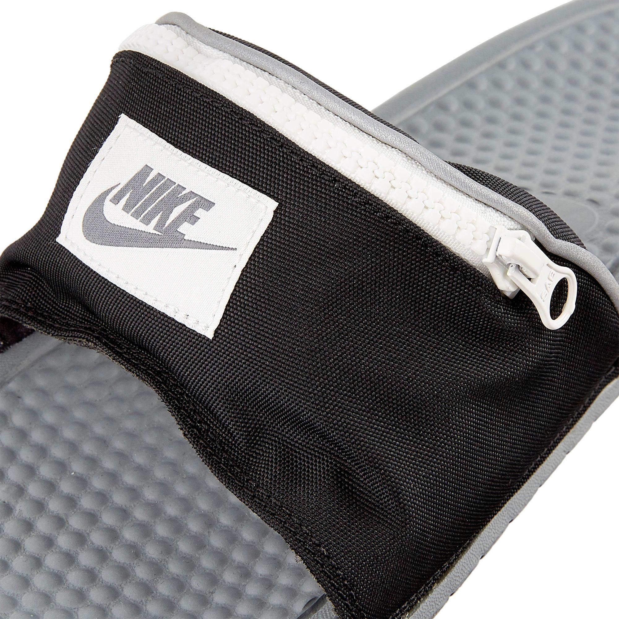 zipper nike slides