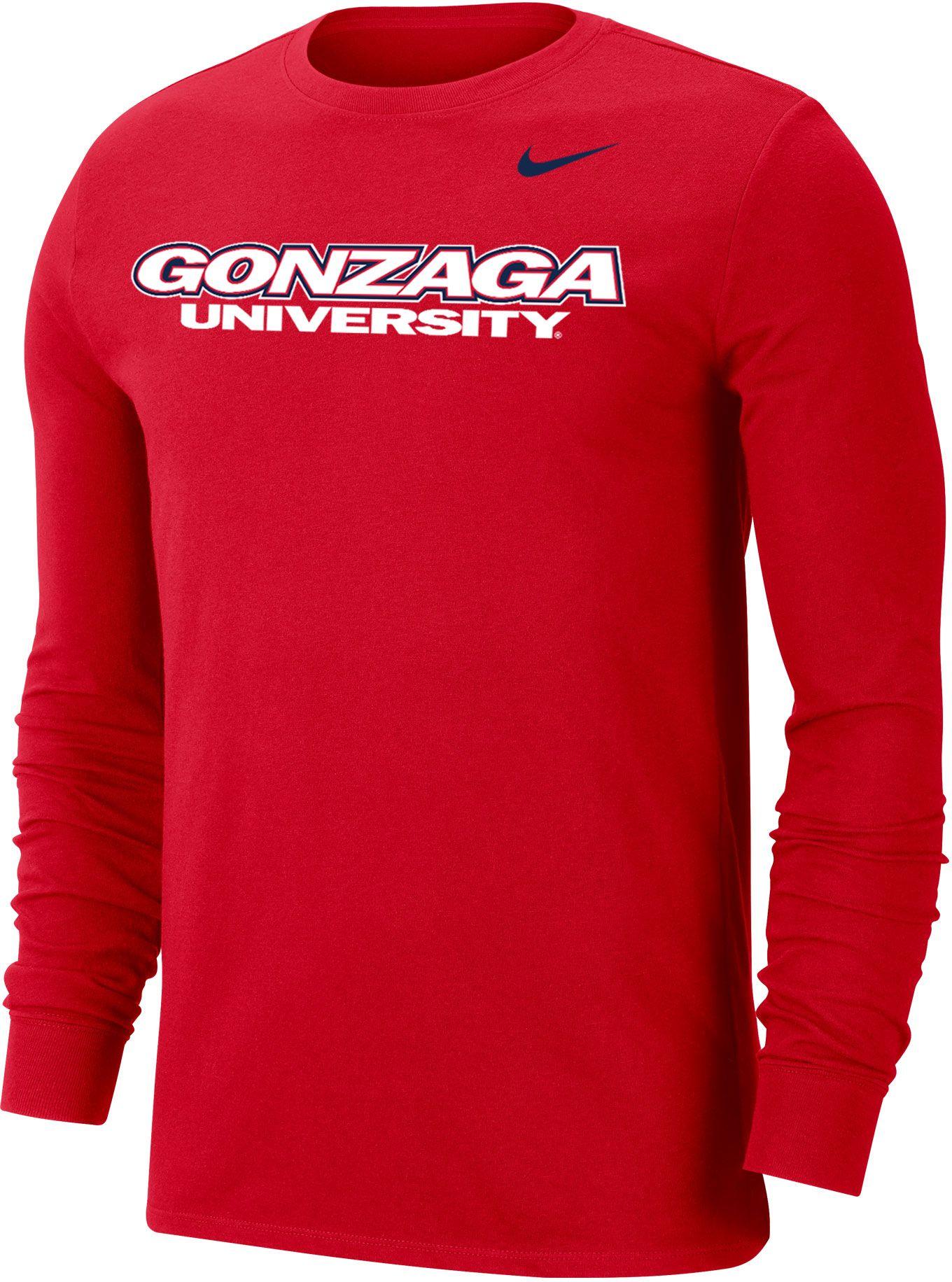 Nike Gonzaga Bulldogs Red Wordmark Long Sleeve T-shirt for Men - Lyst