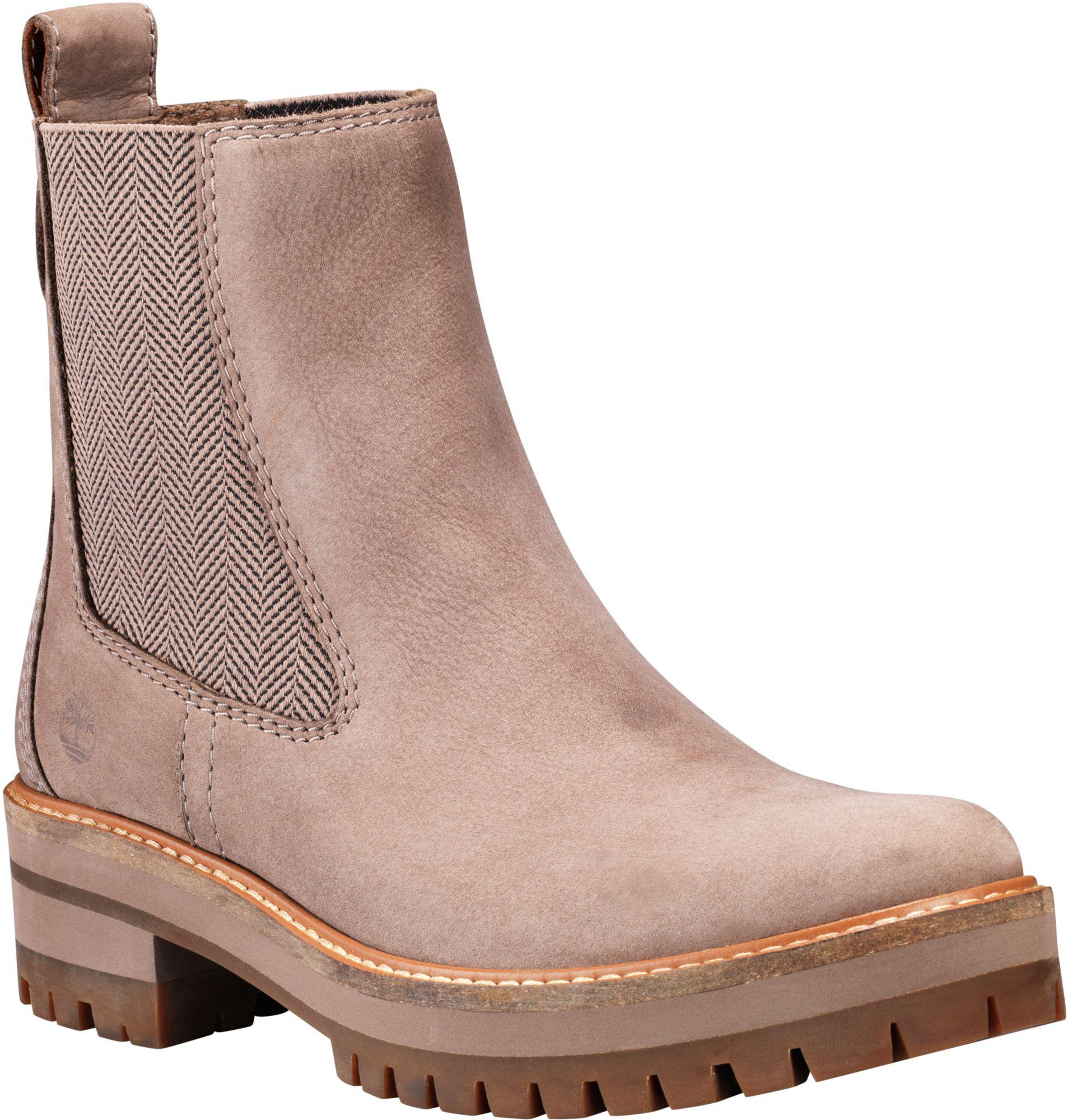 timberland women's courmayeur valley chelsea boots grey