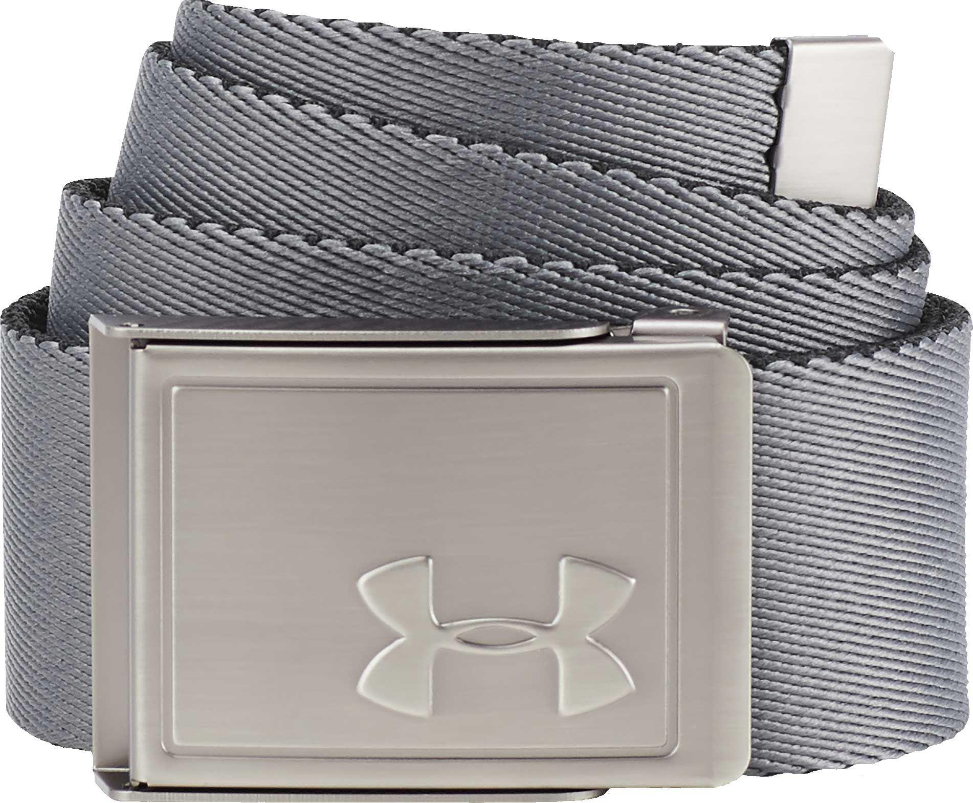 Under Armour Synthetic Youth Webbing 2.0 Reversible Golf Belt in Black