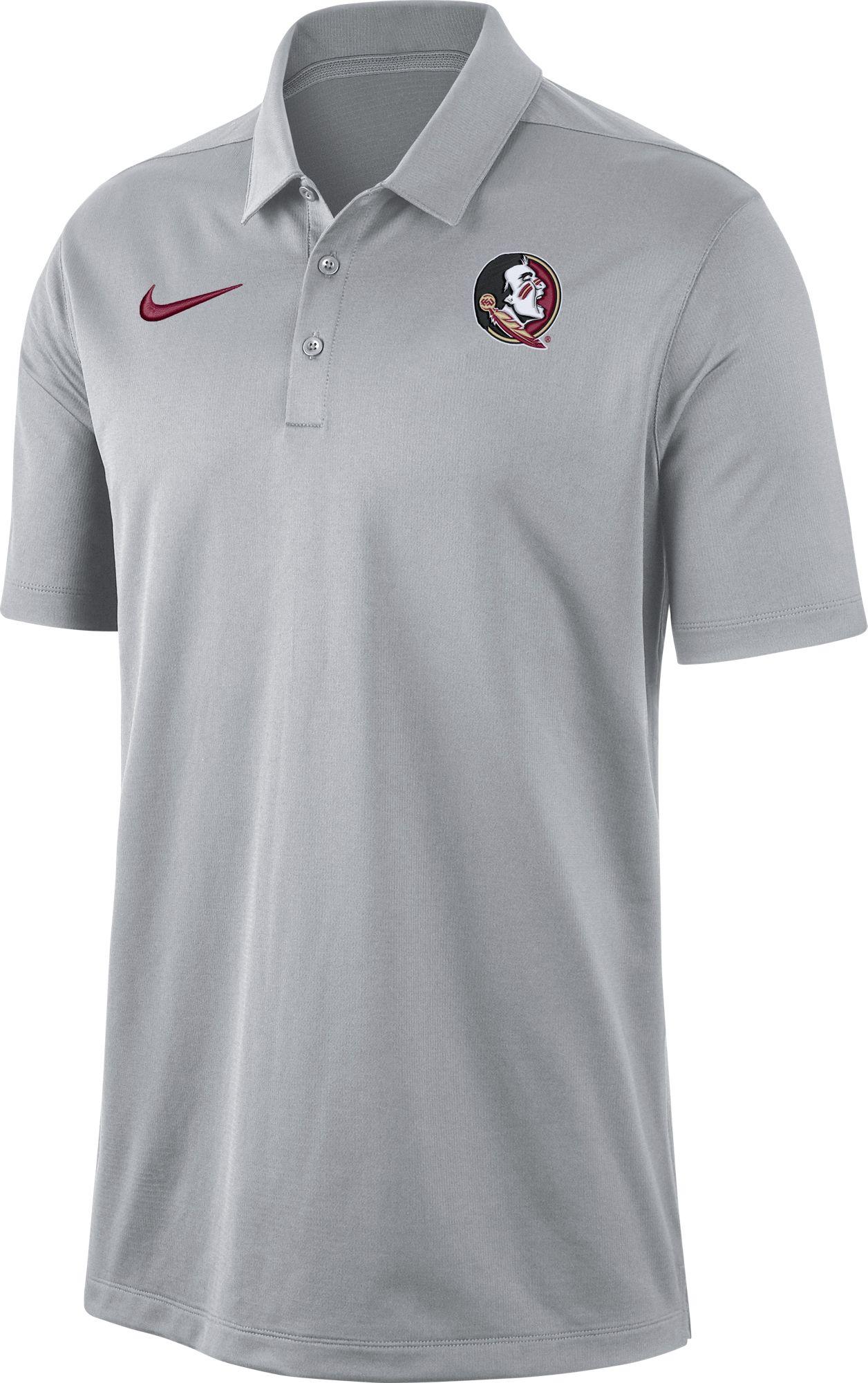 Nike Florida State Seminoles Grey Dri-fit Franchise Polo in Gray for ...