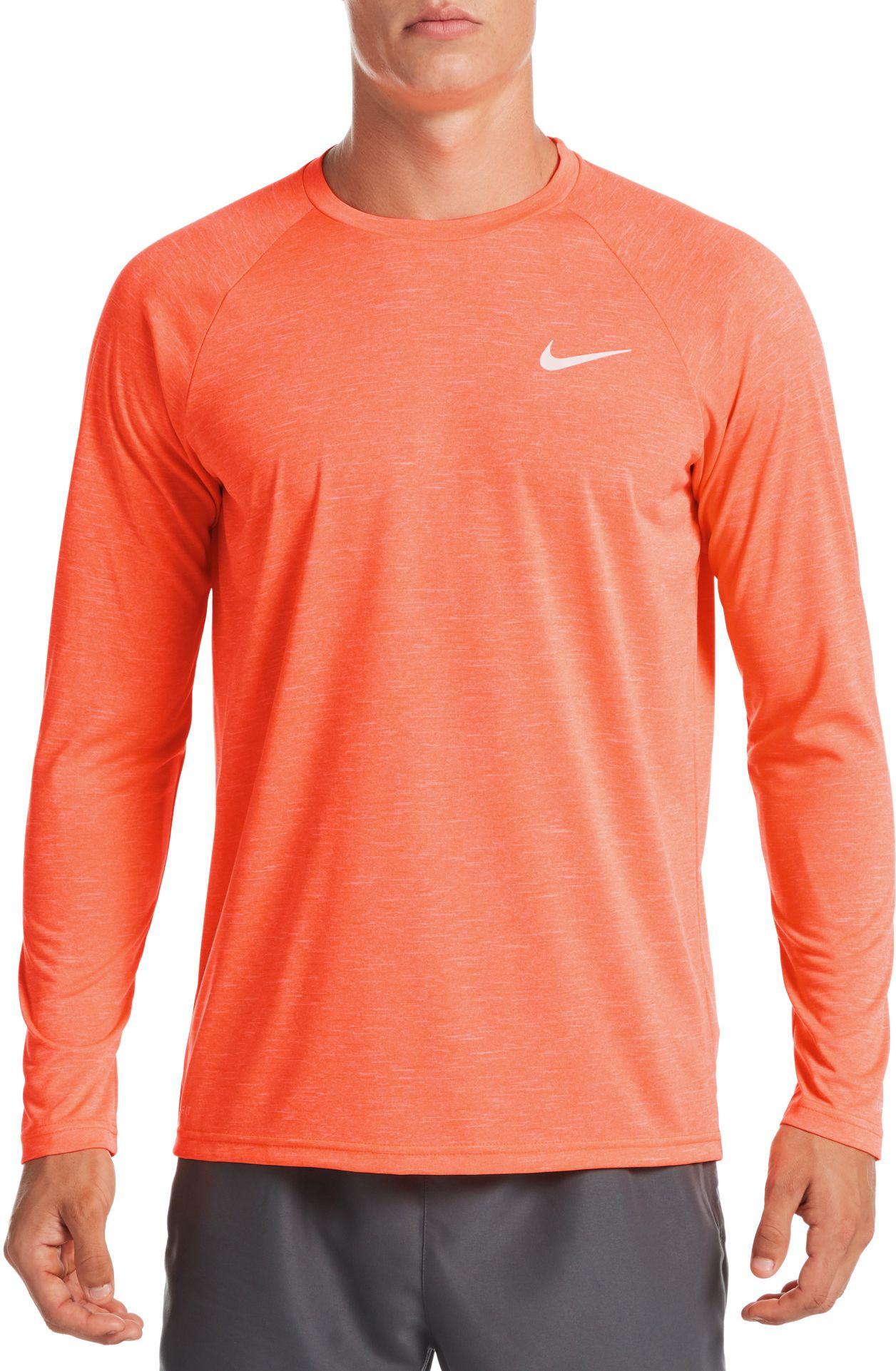 orange rash guard shirts