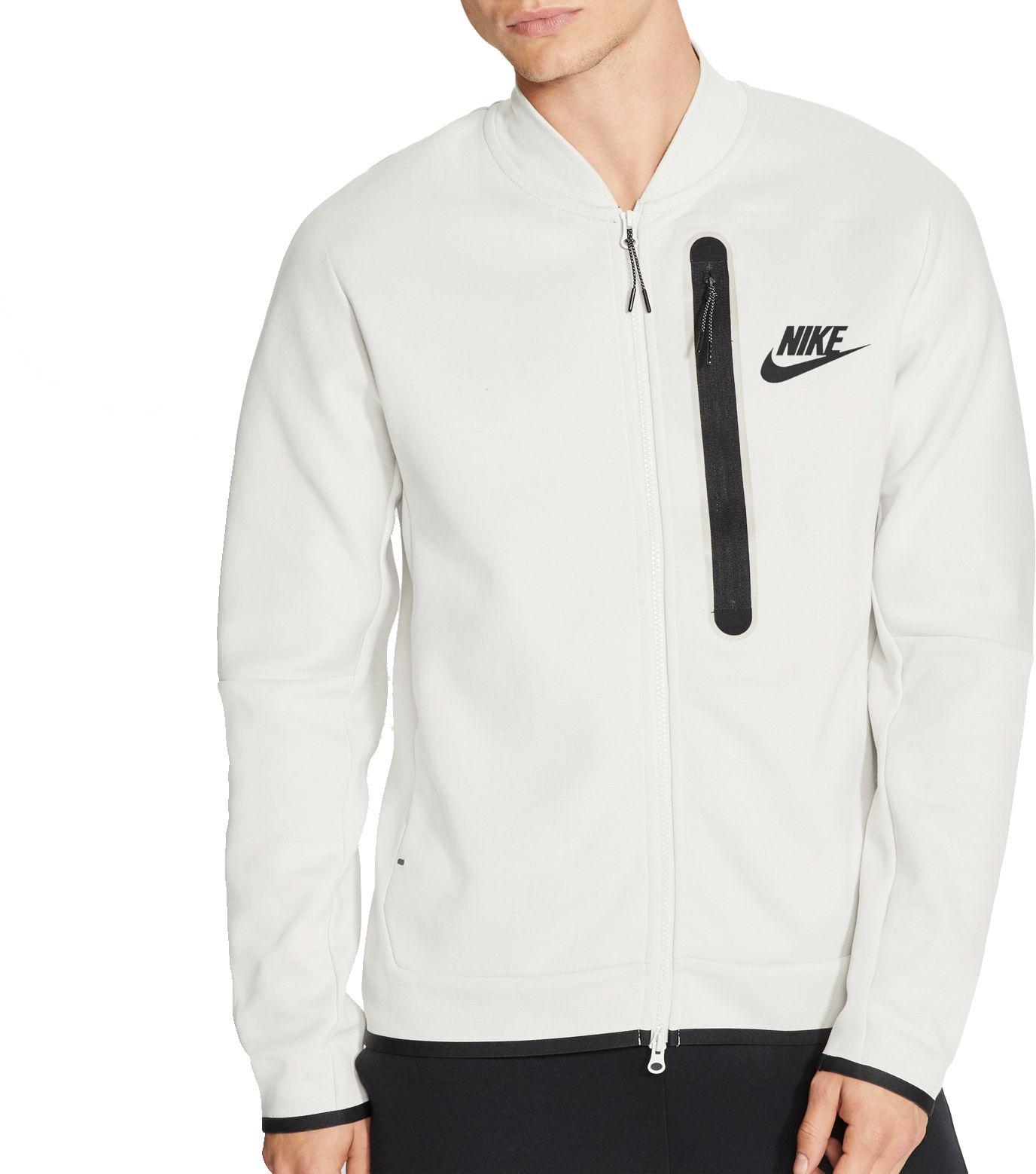 Nike Sportswear Tech Fleece Bomber Jacket in Light Bone/Black (White) for  Men | Lyst