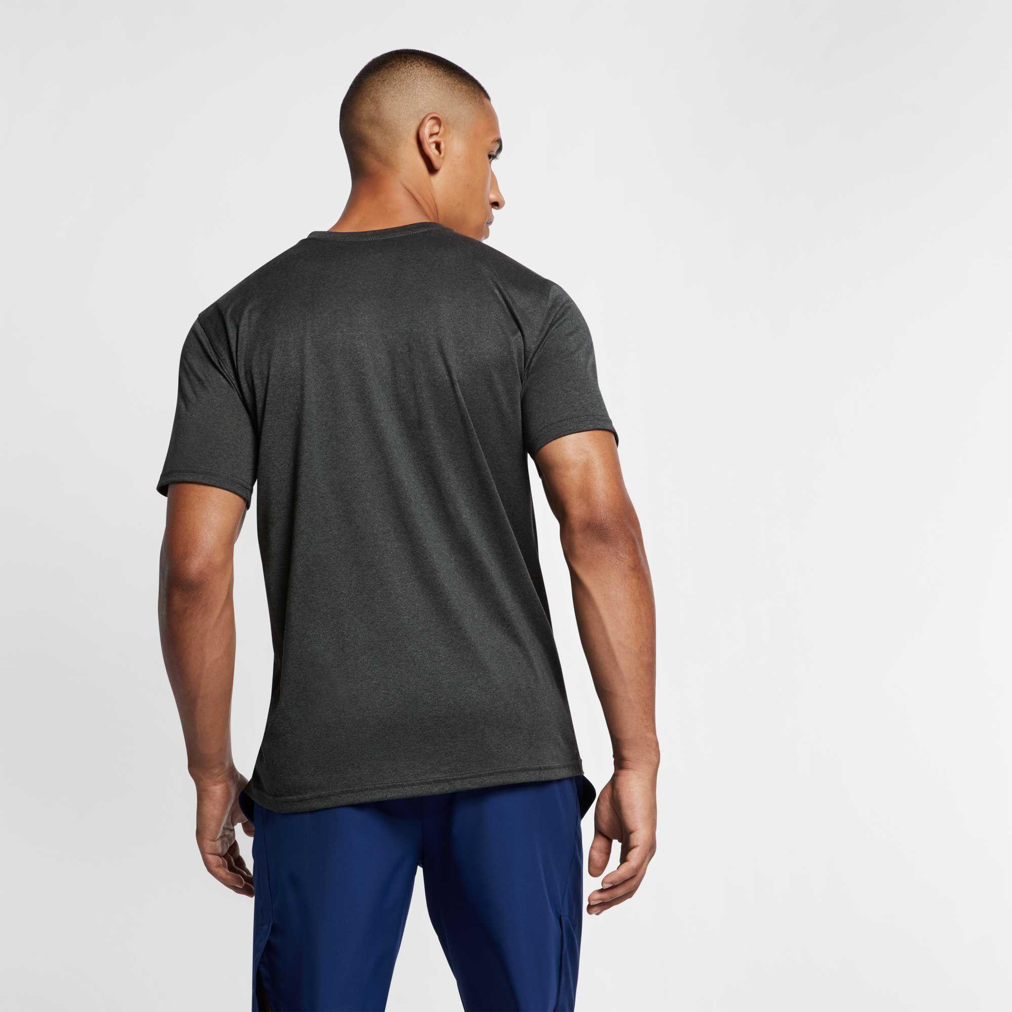 Nike Synthetic Legend 2.0 V-neck T-shirt in Black/Black/Anthracite ...