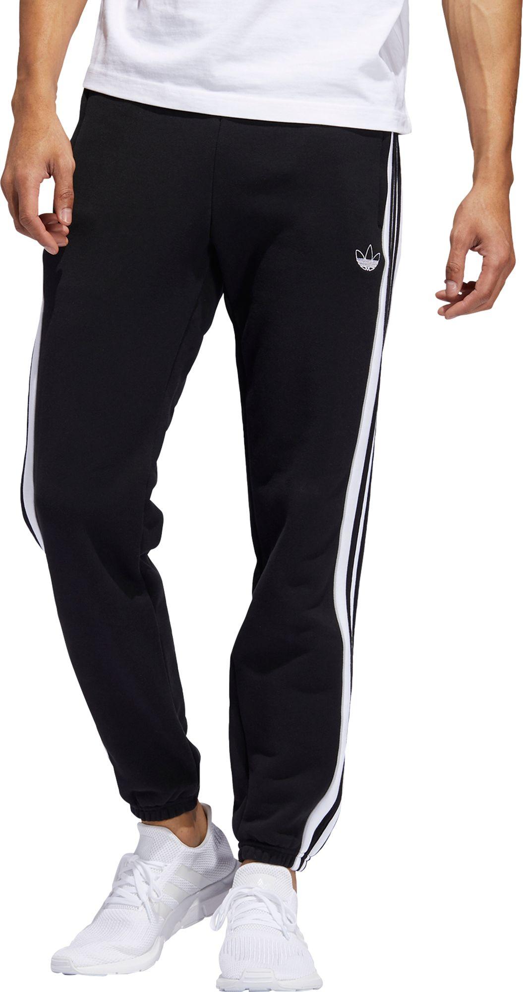 adidas 3 stripes panel sweatpants