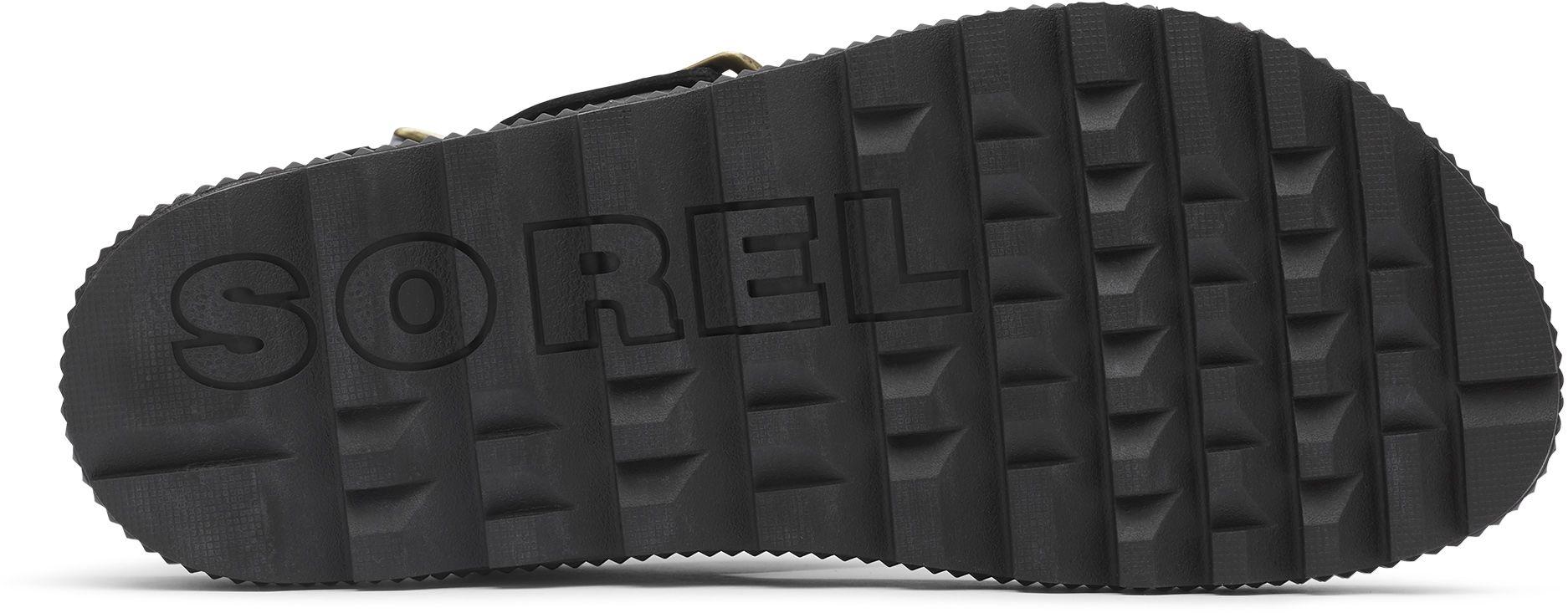 Sorel Rubber Roaming T-strap Sandals in Black - Lyst