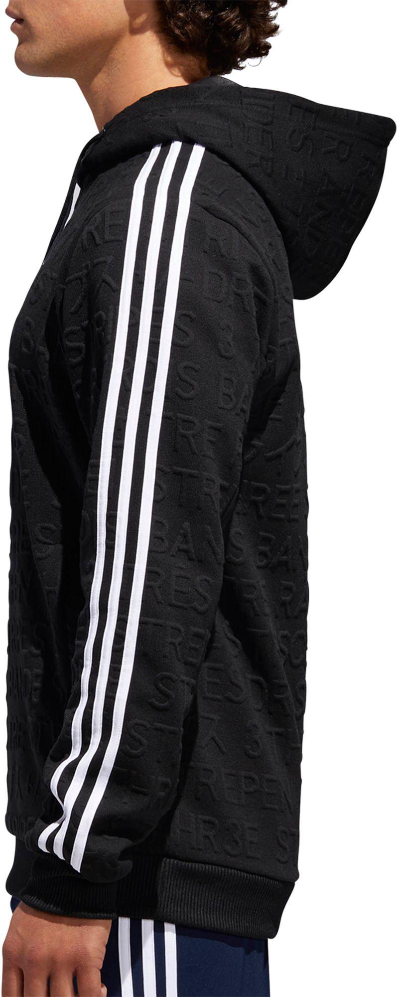 badge of sport 3 stripe hooded tracksuit