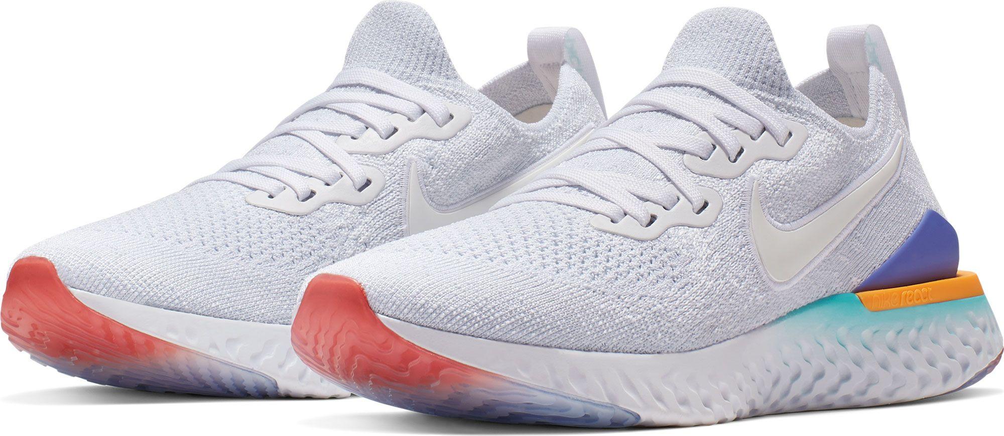 nike epic react flyknit 2 women's white
