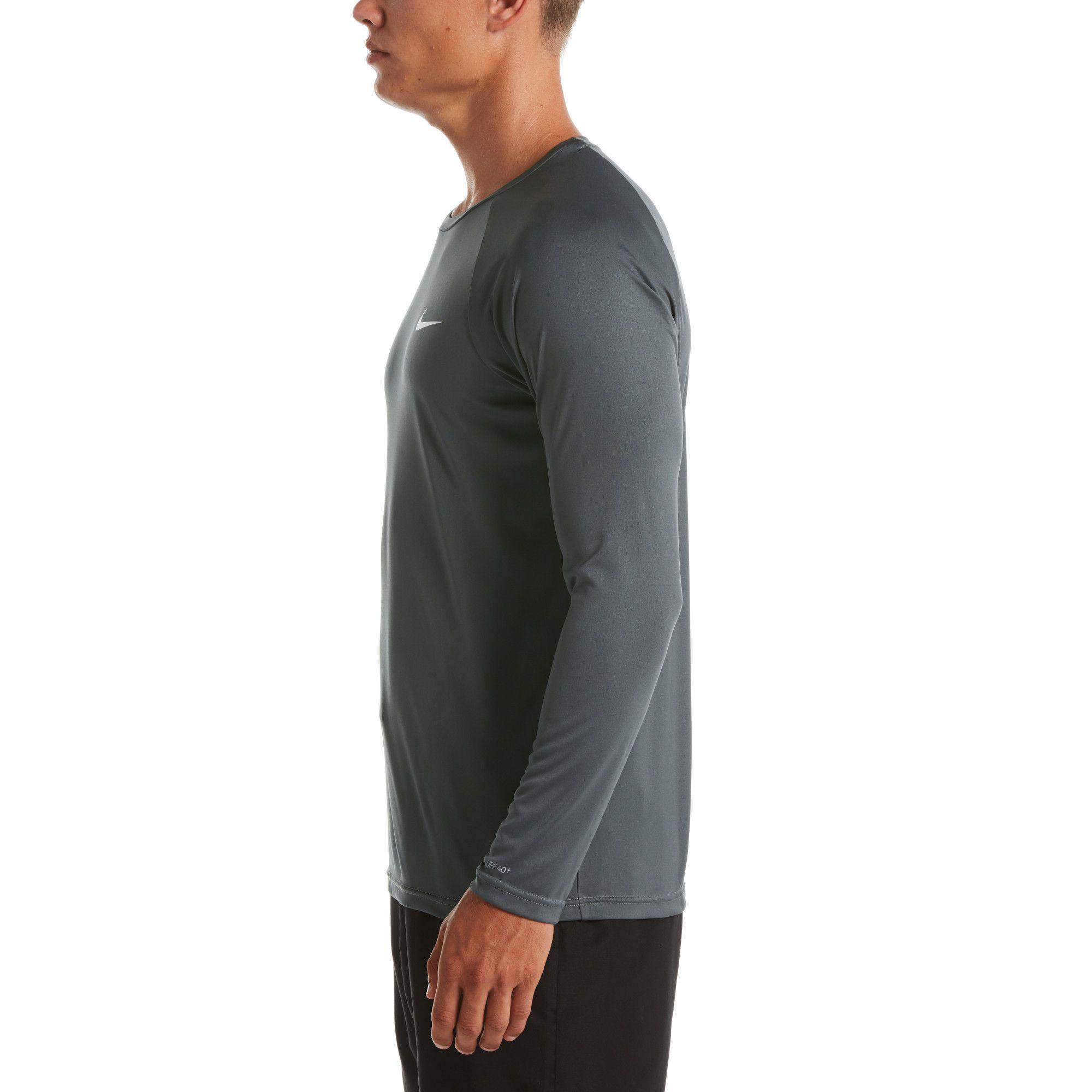 nike men's essential long sleeve hydro rash guard