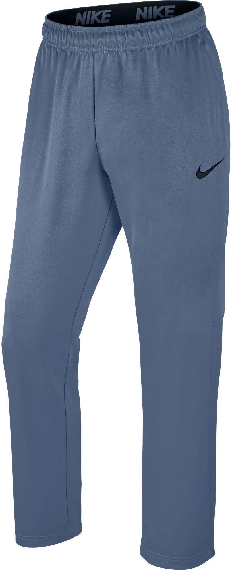 Nike Synthetic Regular Therma Pants in Blue for Men - Lyst