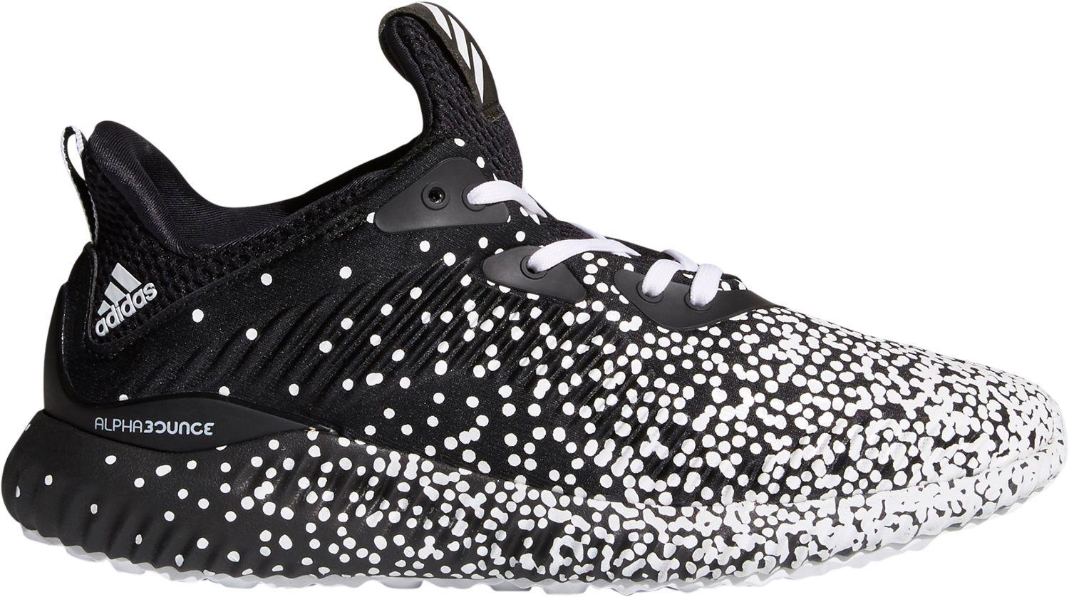 alphabounce black and white dots