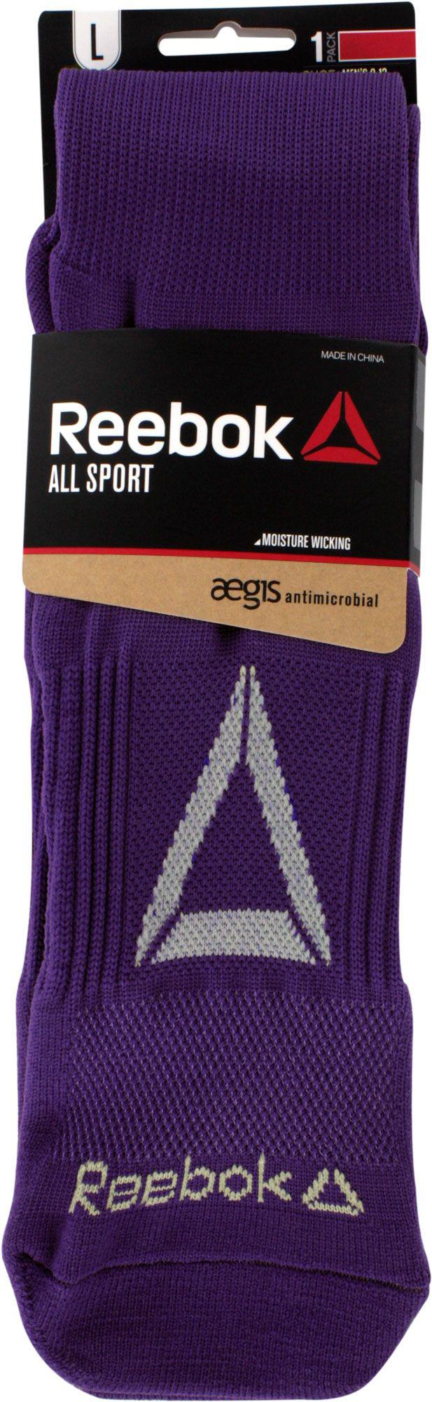 reebok all sport athletic over the calf socks