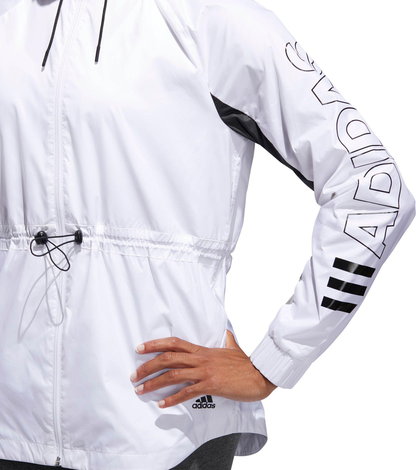 adidas women's outline windbreaker jacket
