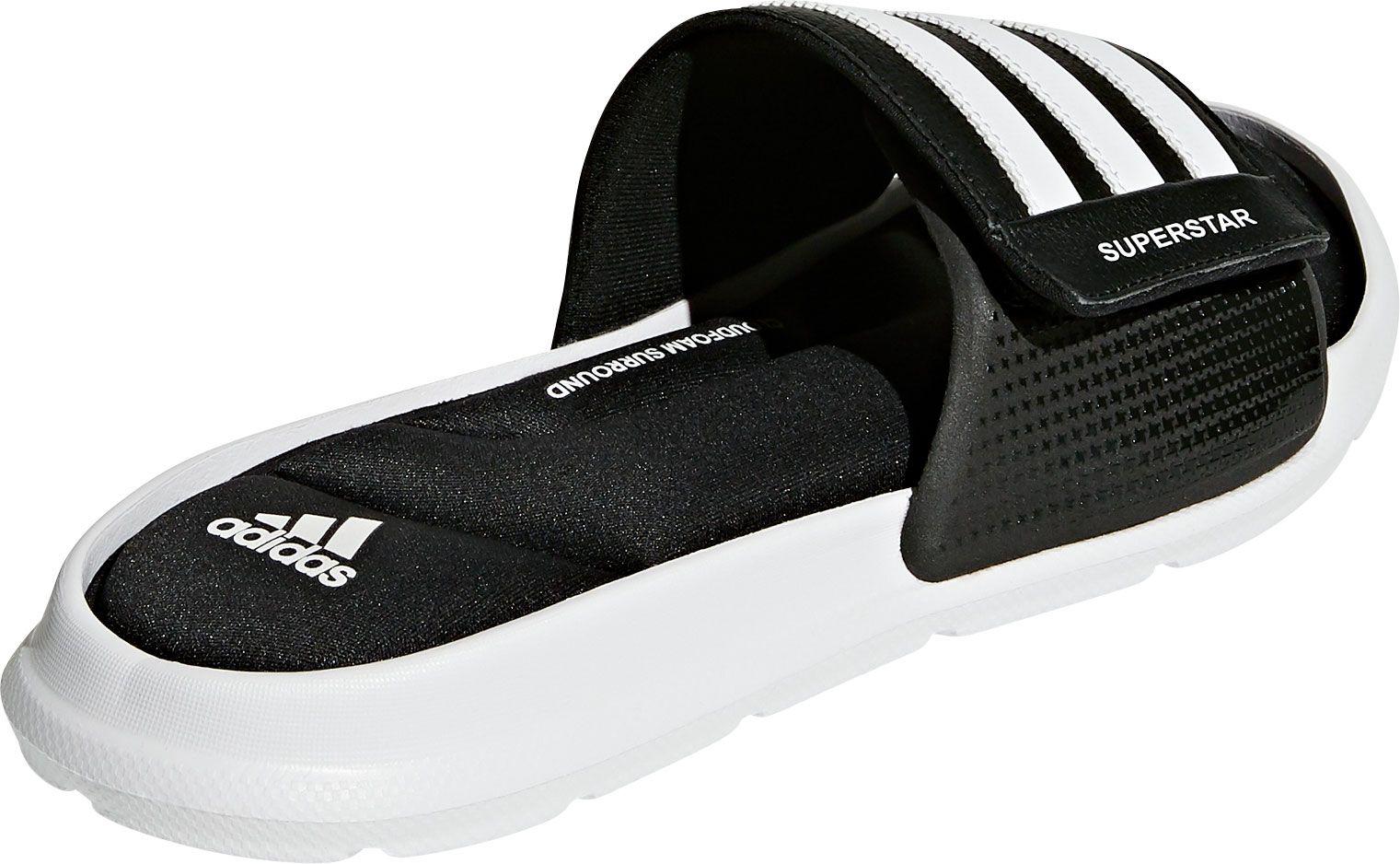 adidas Superstar 5g Adjustable Slides in Black/White (Black) for Men - Lyst