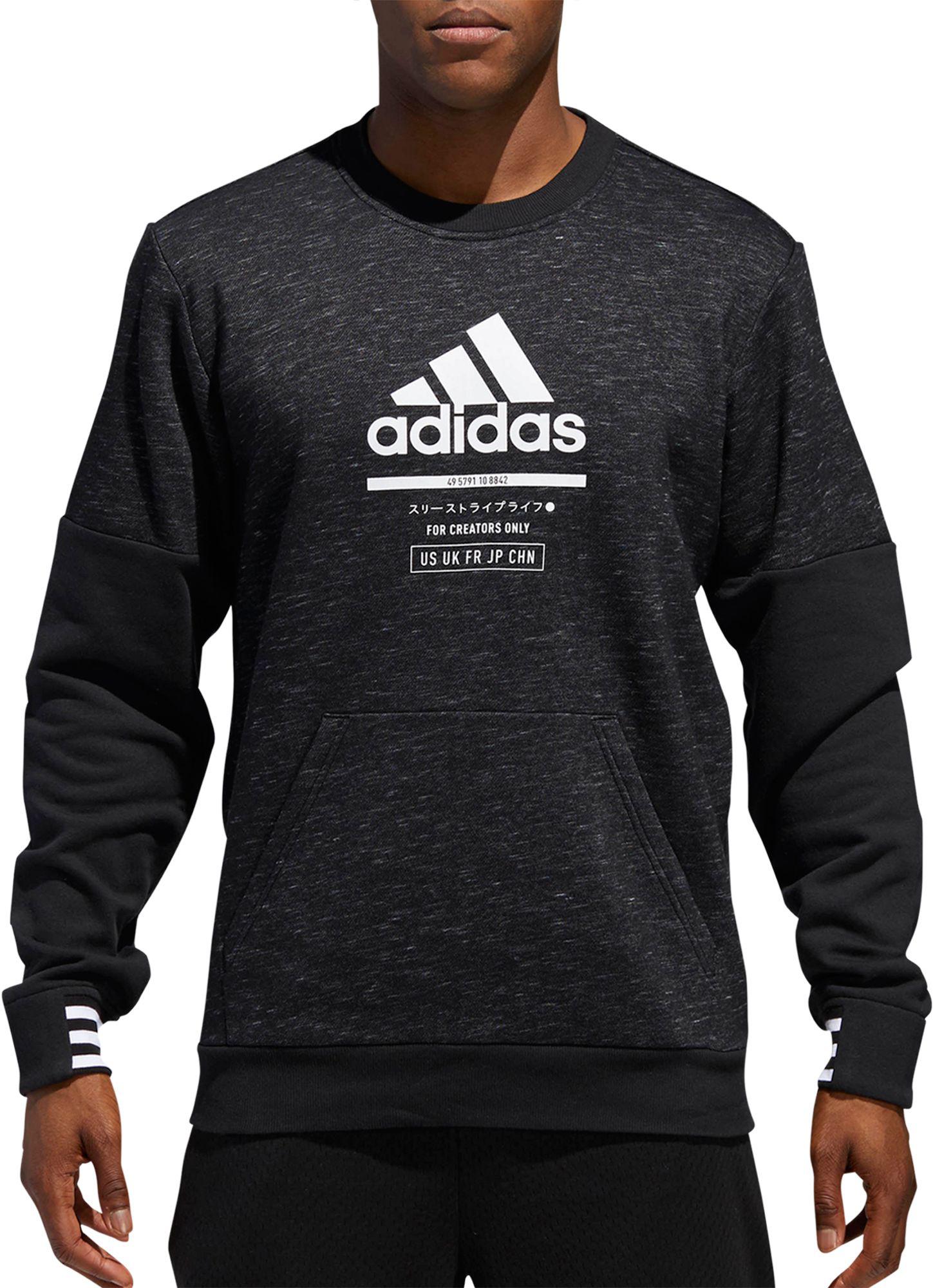 adidas men's post game crew sweatshirt