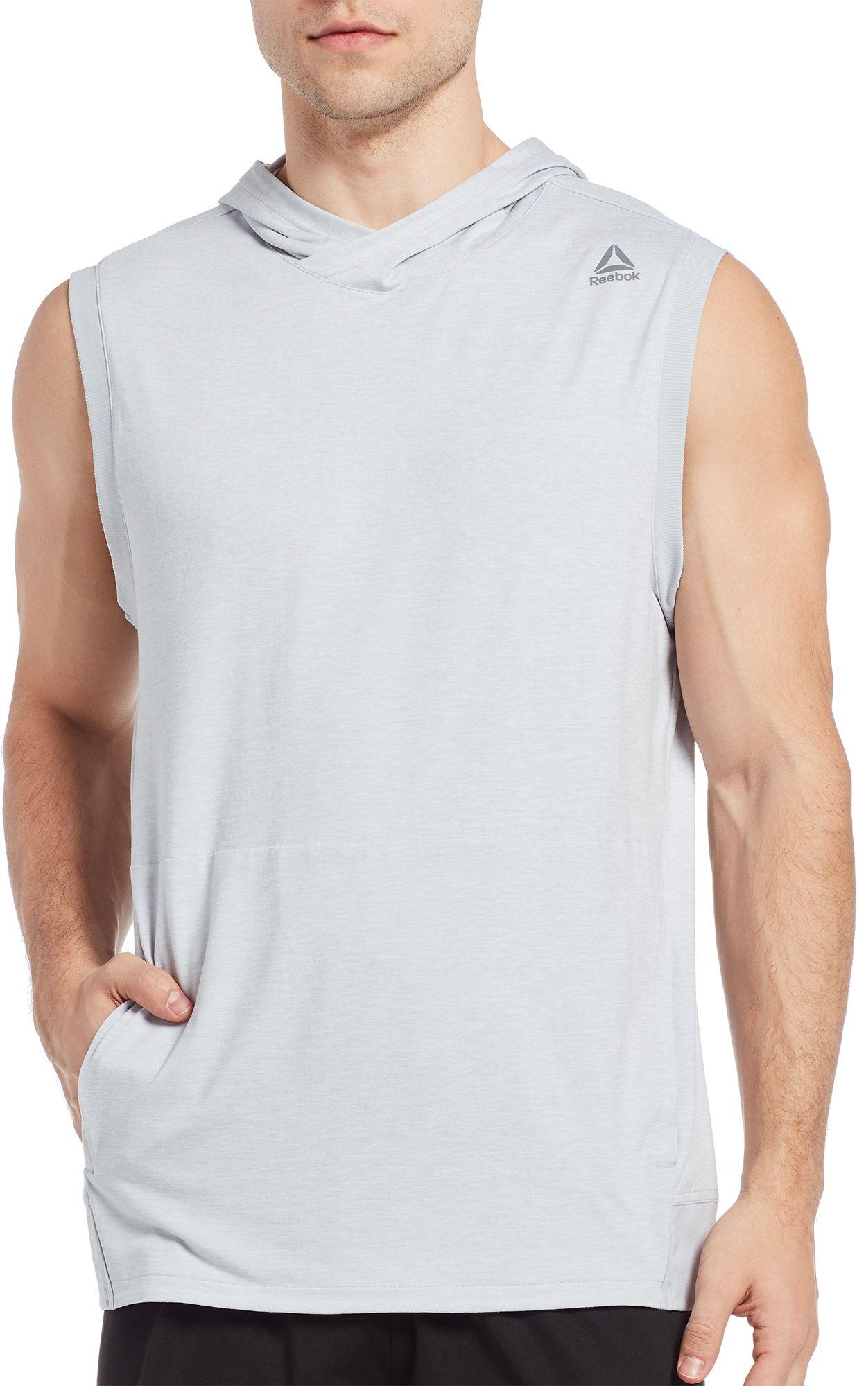 Reebok 24/7 Jersey Sleeveless Hoodie for Men Lyst