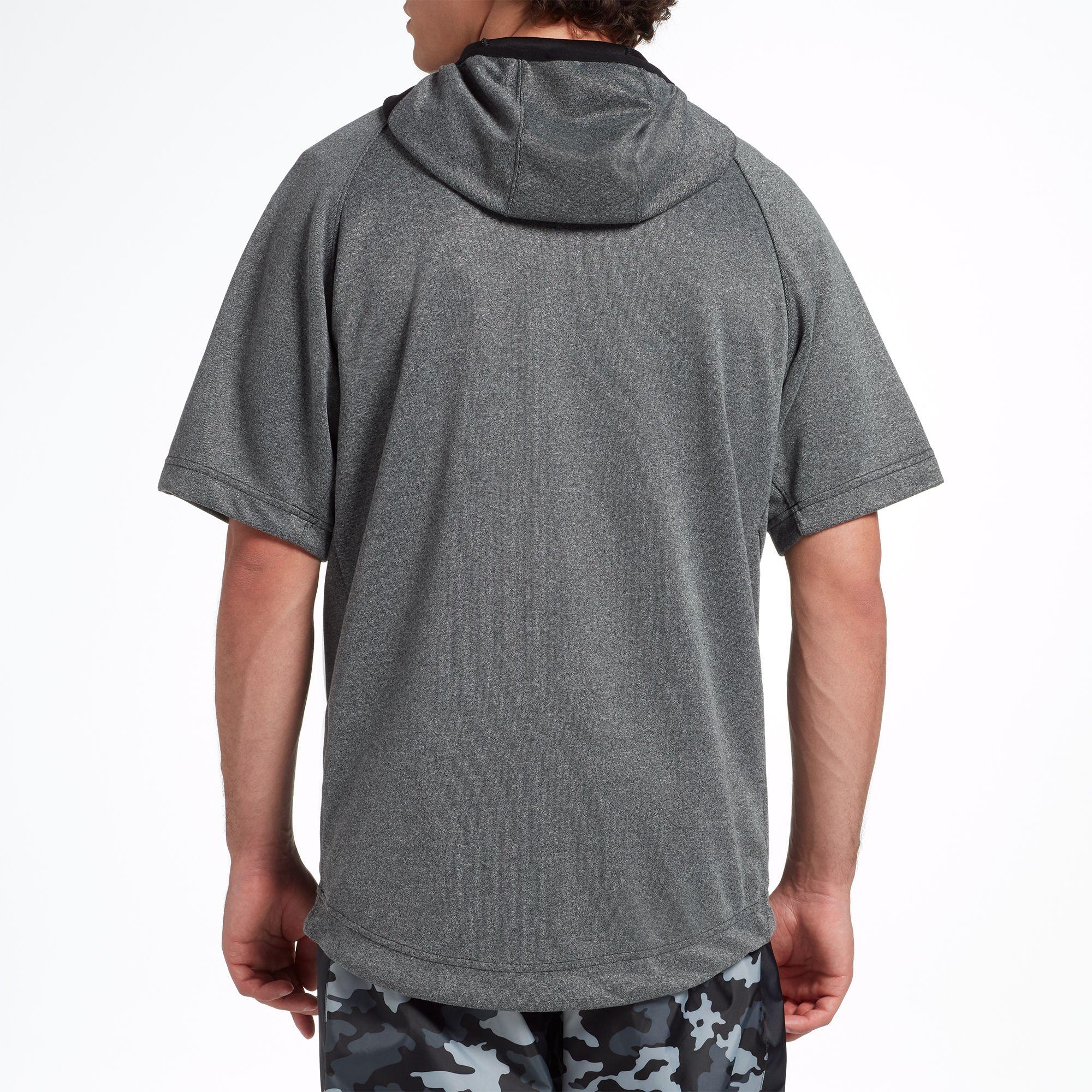 short sleeve dri fit hoodie
