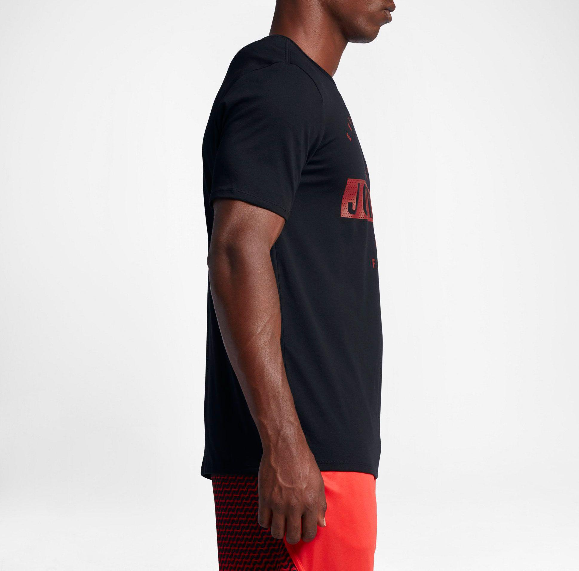 Nike Cotton Jordan ''engineered For Flight'' T-shirt in Black for Men ...