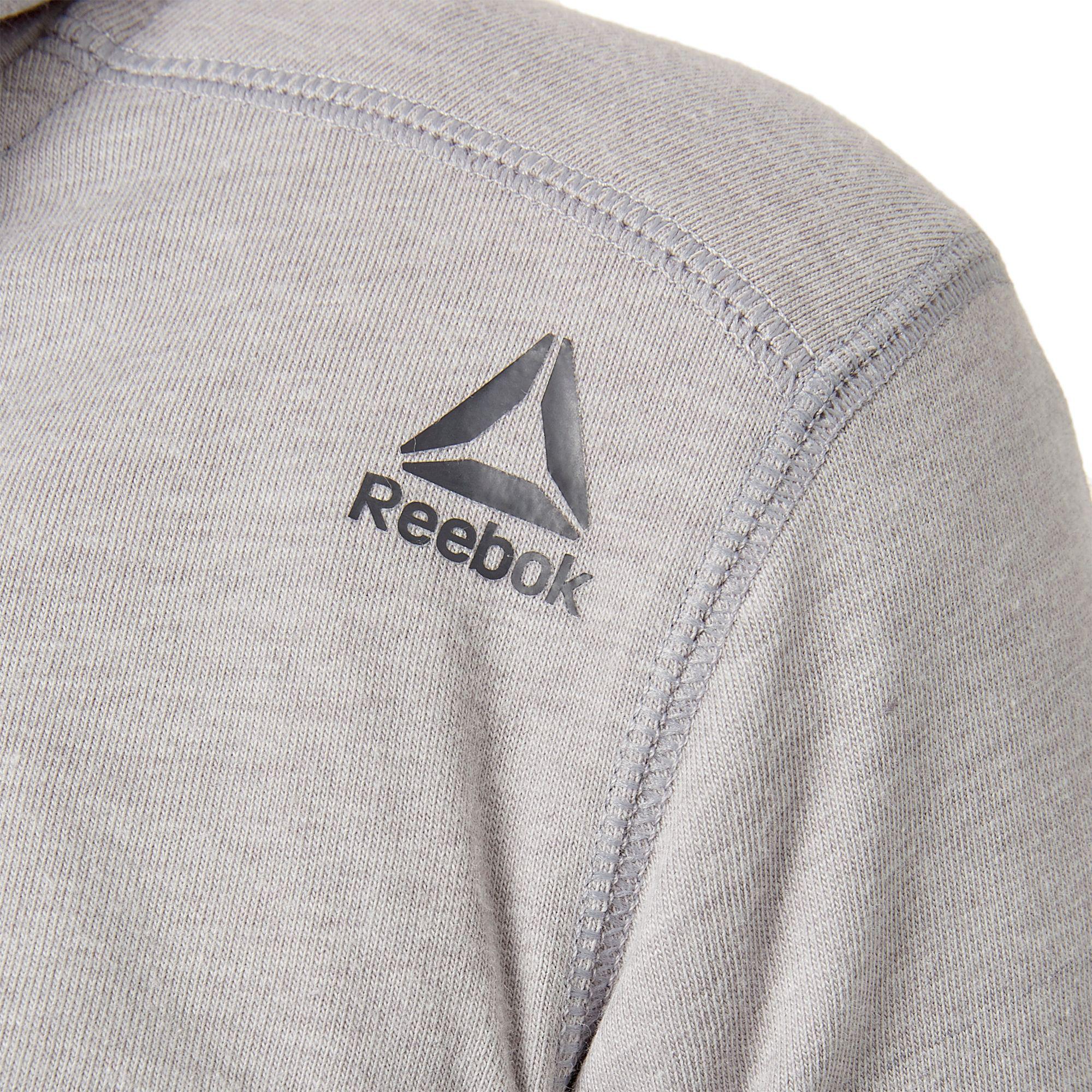 reebok women's core cotton jersey zip front hoodie