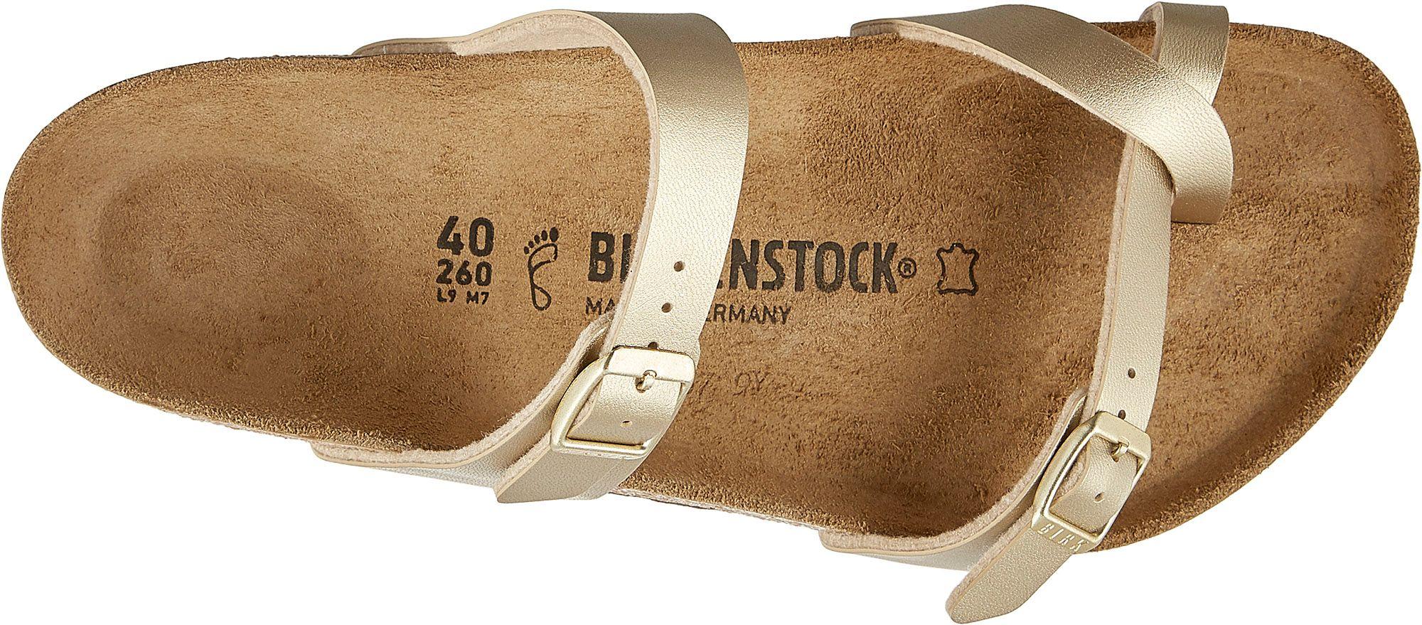 Birkenstock Synthetic Mayari Birko-flor Sandals in Gold (Metallic) - Lyst