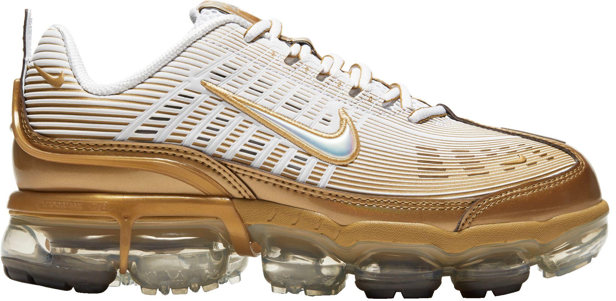 vapormax 360 white and gold