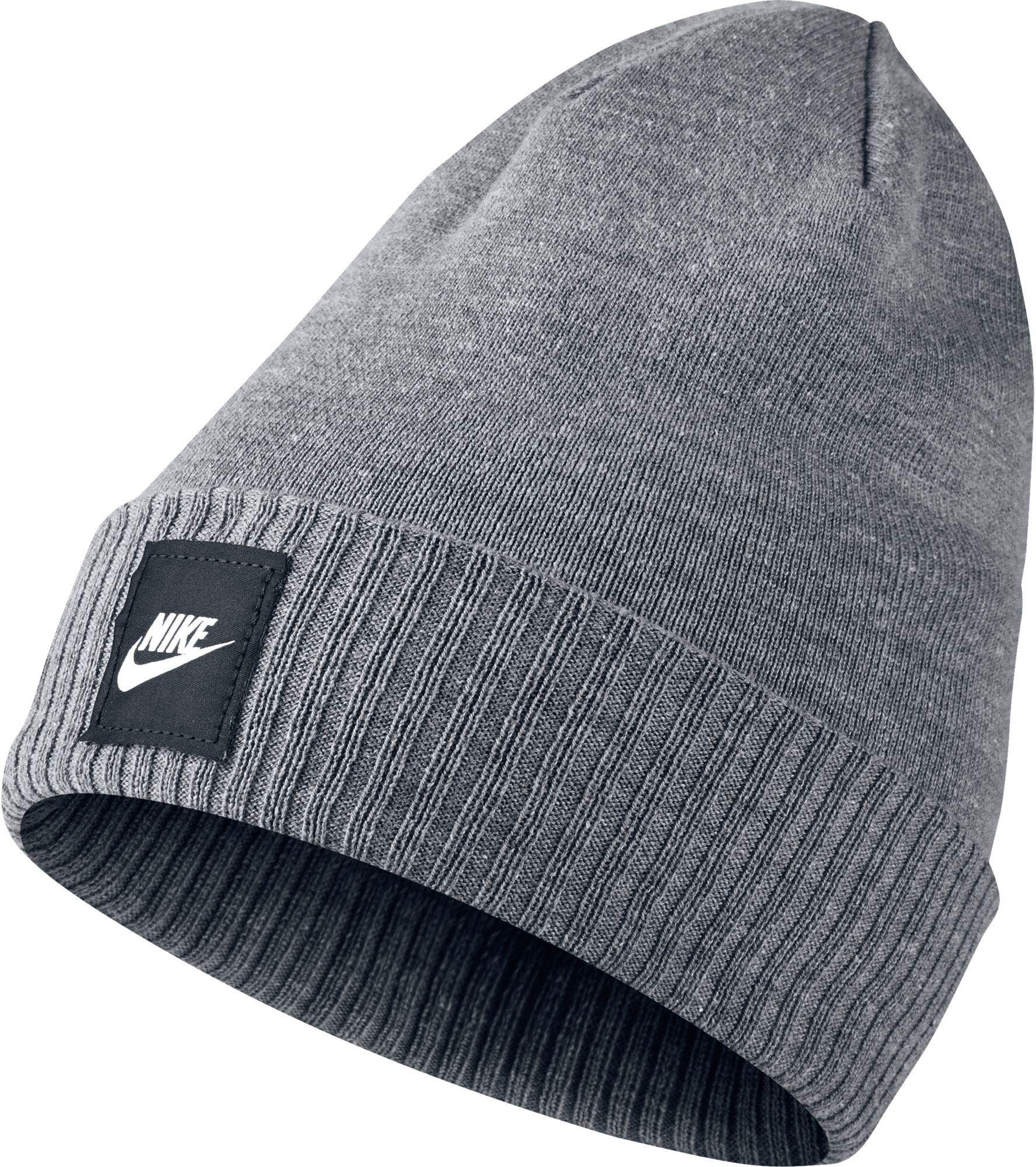 Nike Synthetic Futura Knit Beanie in Carbon Heather/Black (Black) for