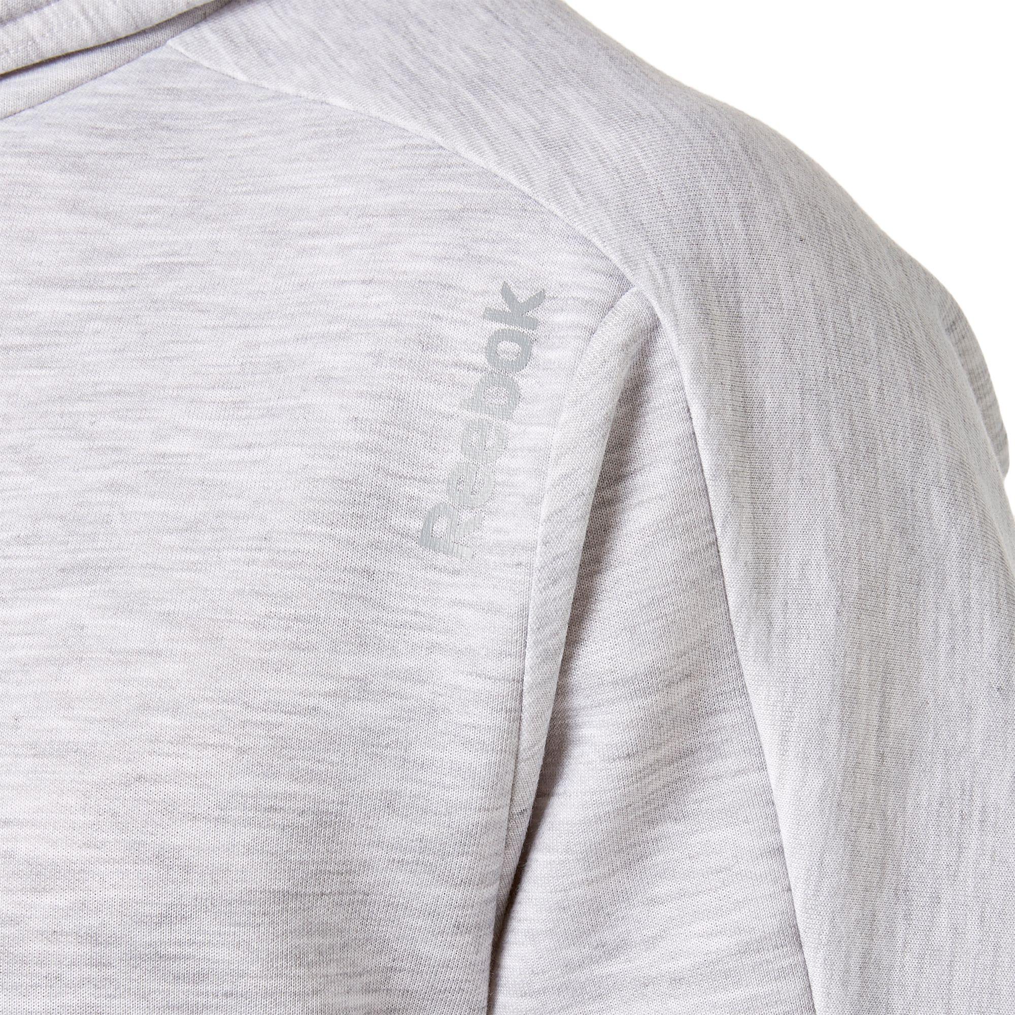 reebok men's double knit short sleeve hoodie