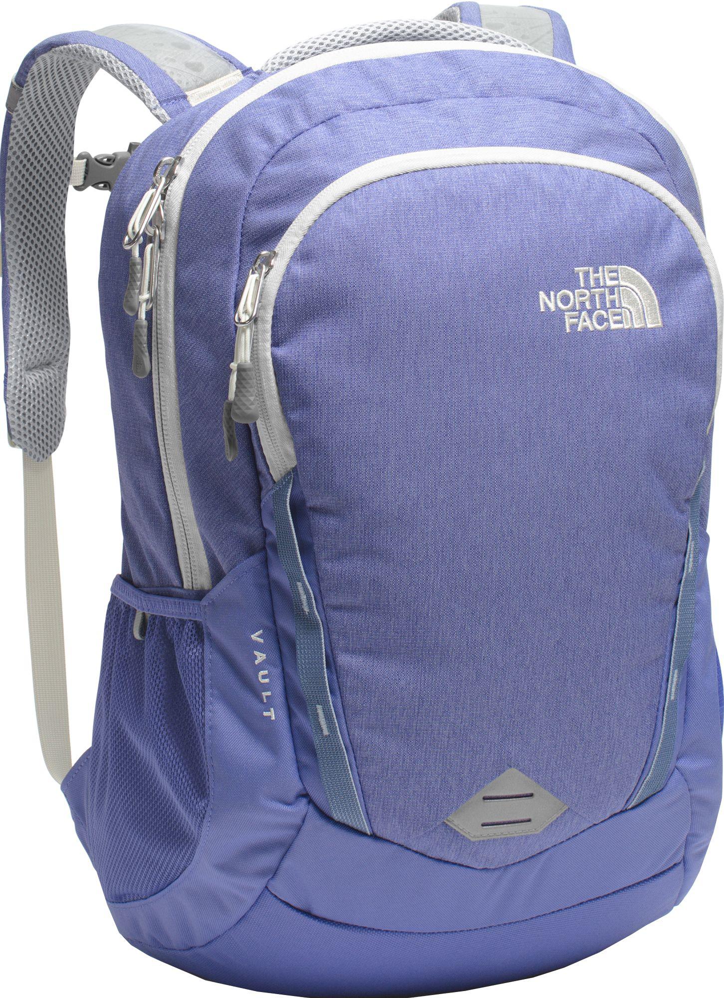 north face vault backpack blue