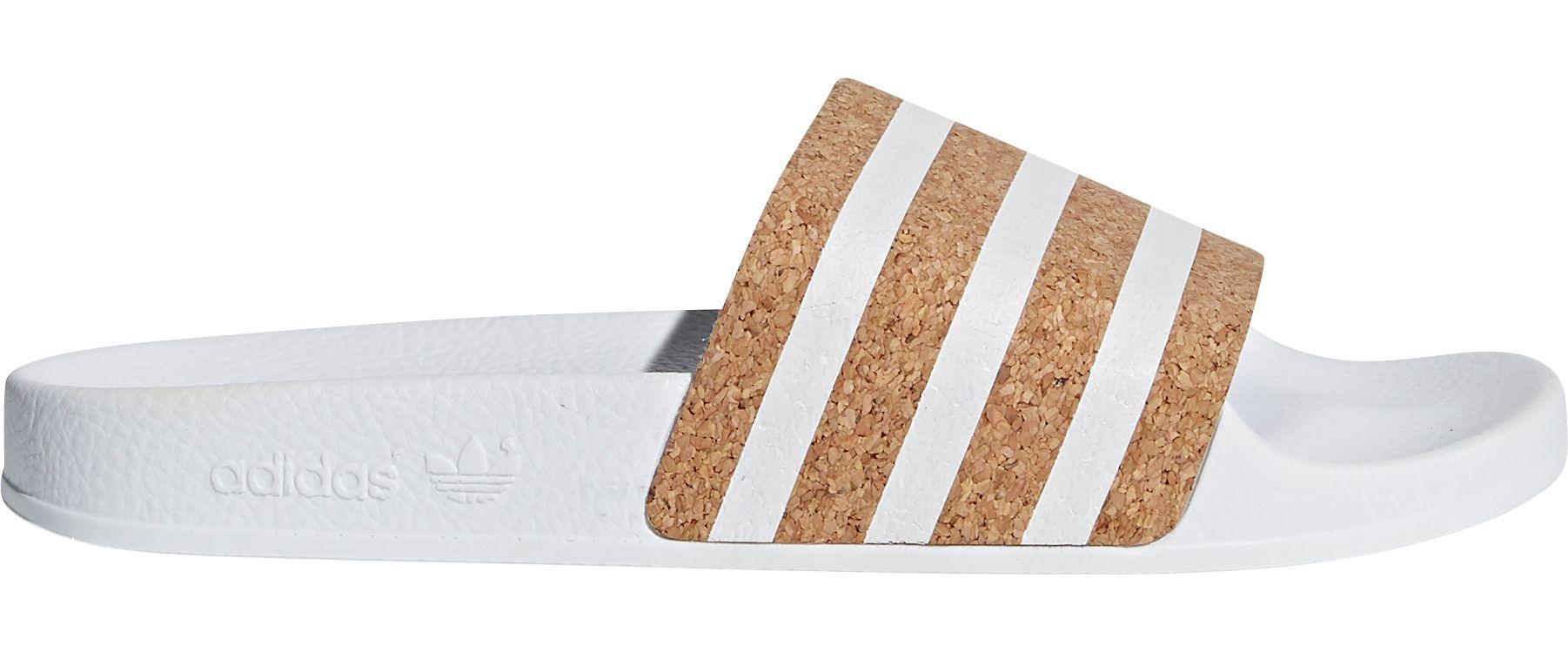 adilette cloudfoam plus cork slides