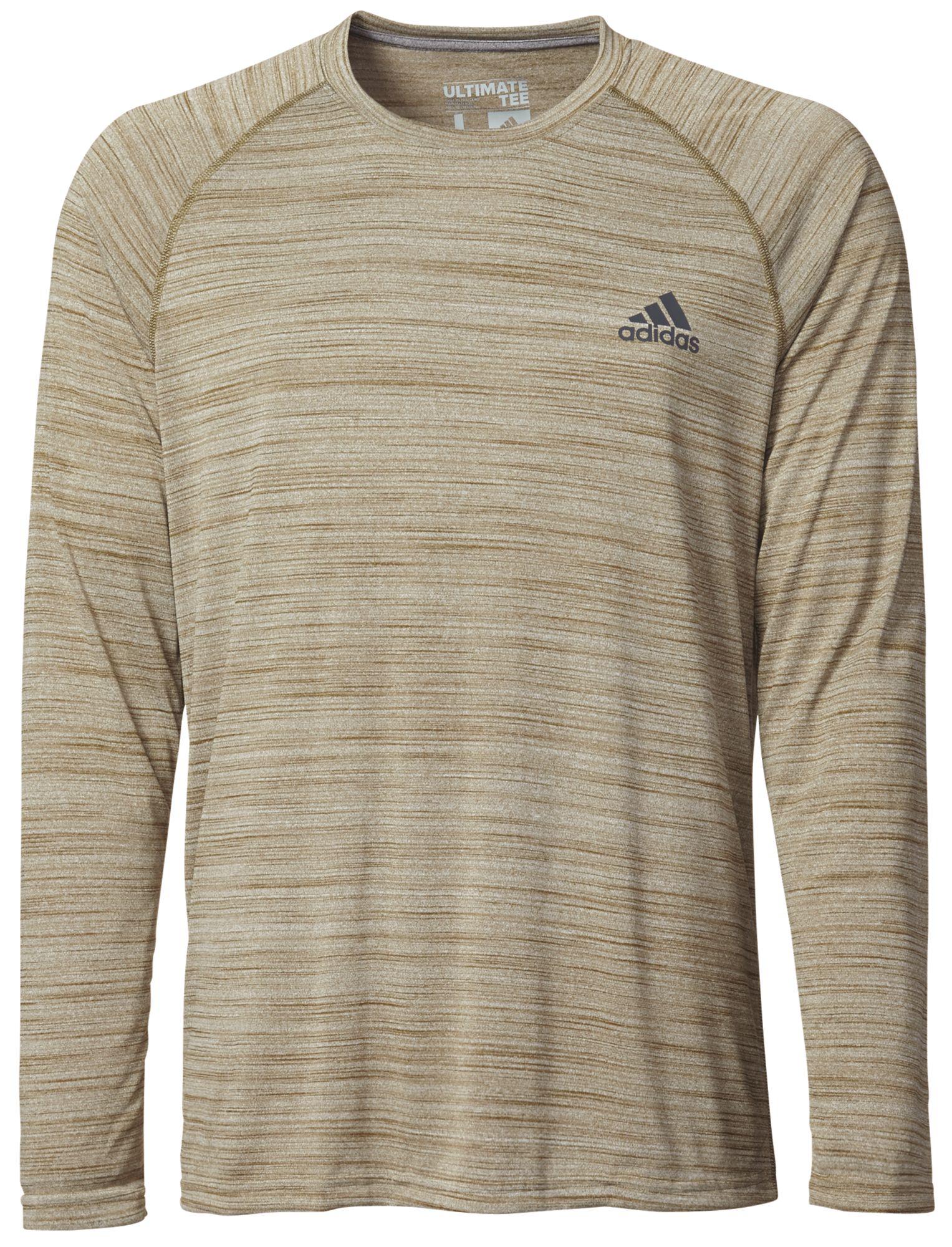 adidas men's ultimate melange long sleeve shirt
