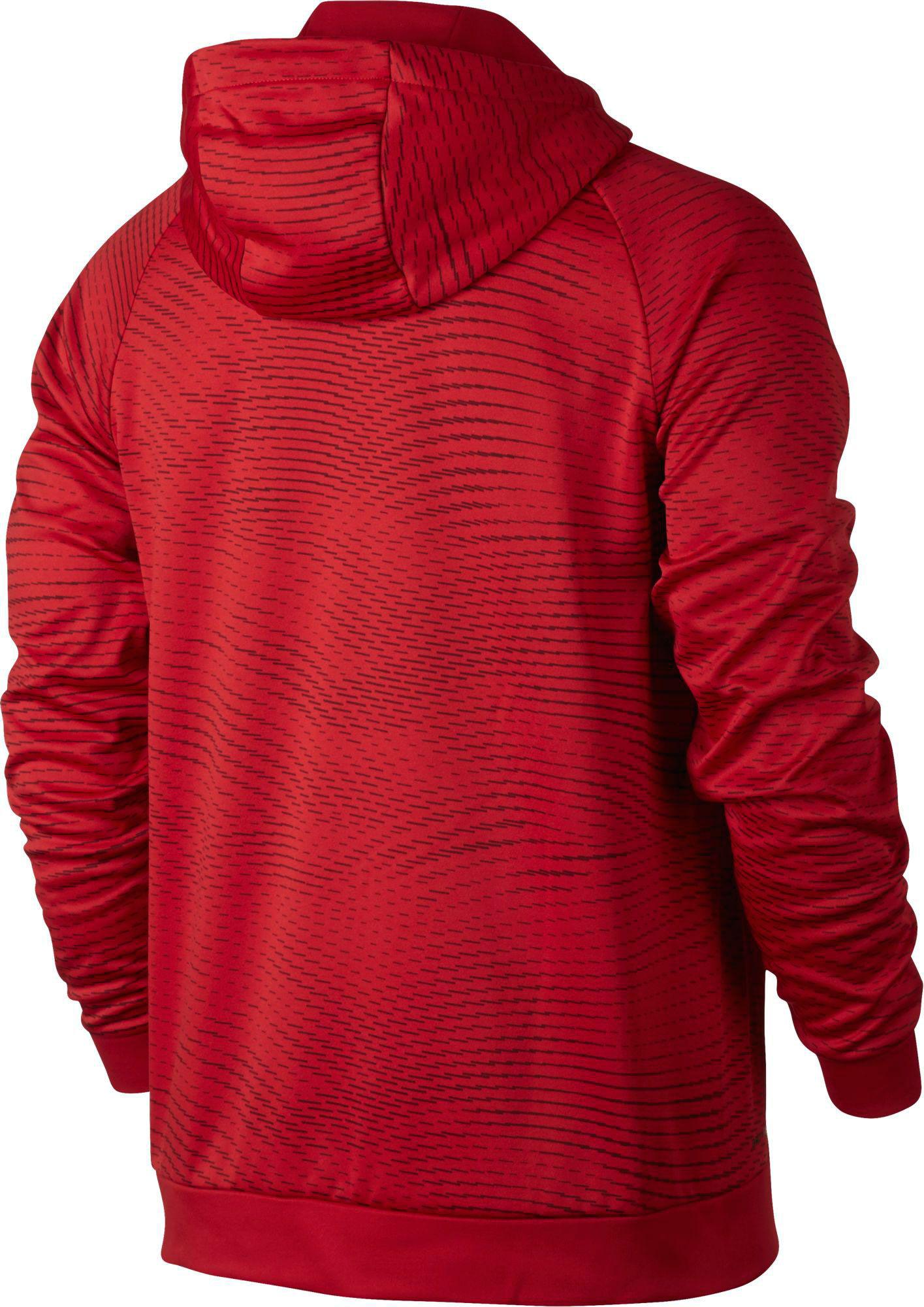 nike men's therma printed training hoodie