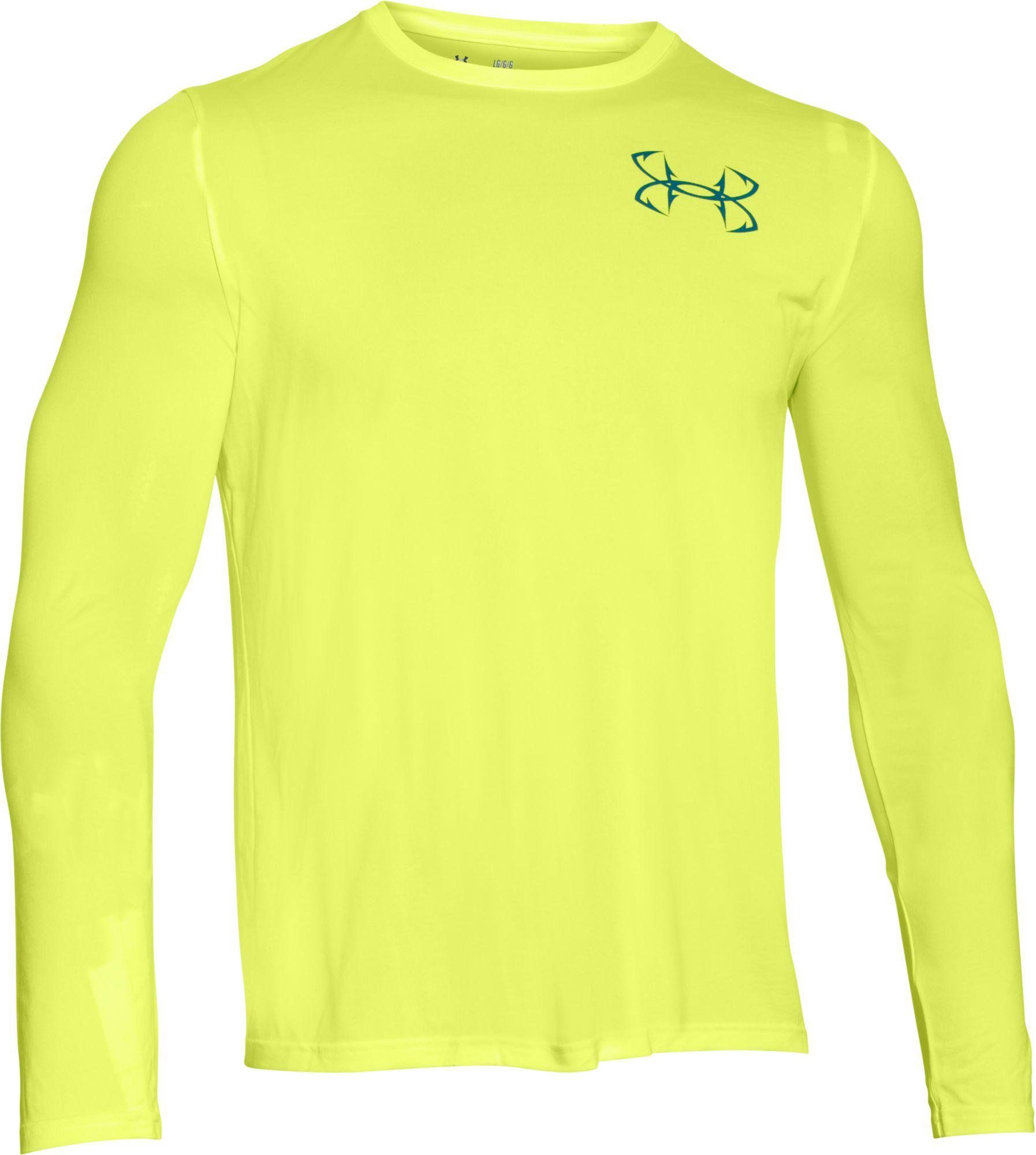 yellow under armour long sleeve shirt